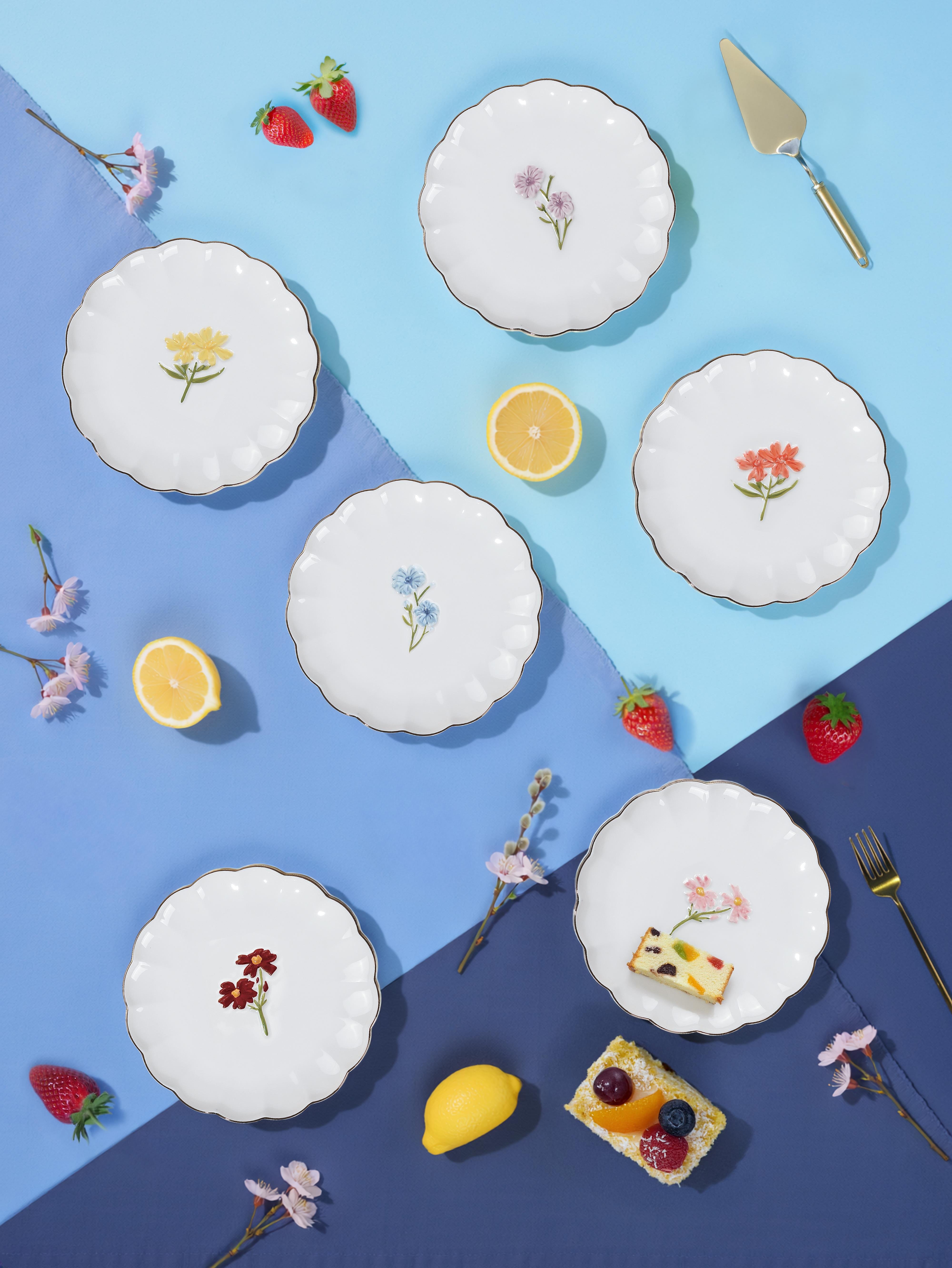 ROYAL CHARME-FLORİA 6 PARÇA PASTA TABAĞI