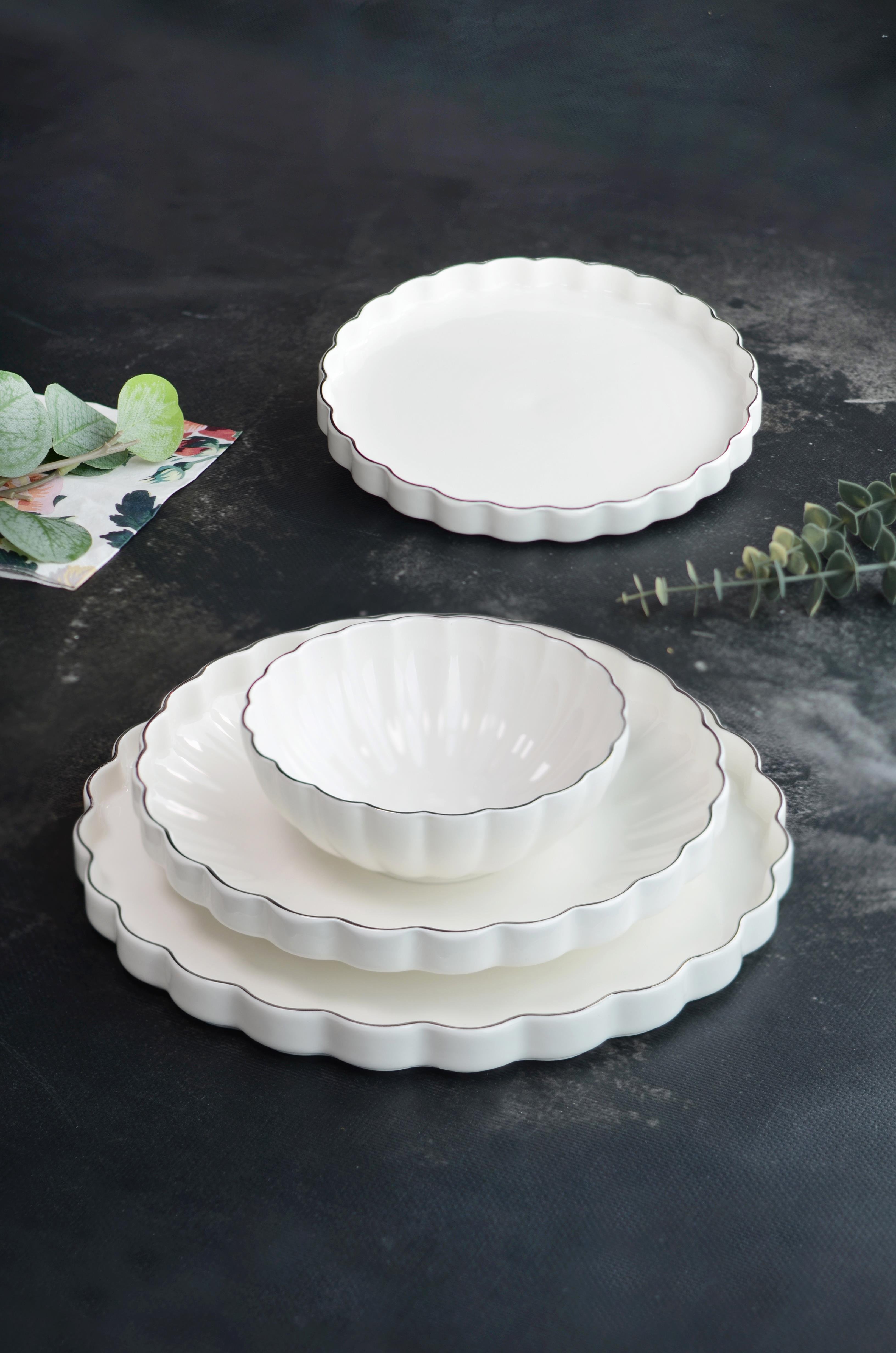 ROYAL CHARME-FLORİA SİLVER 24 PARÇA YEMEK TAKIMI