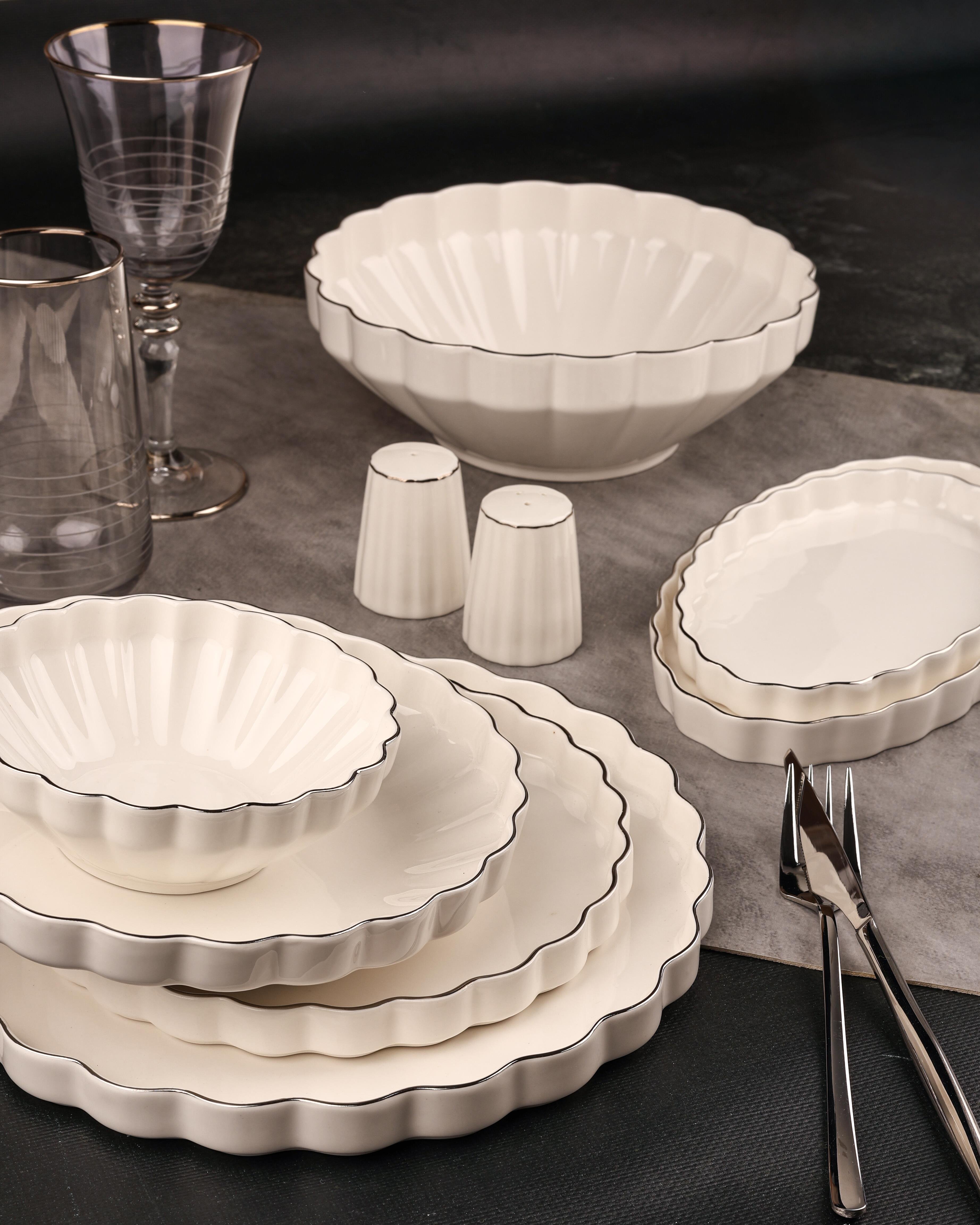 ROYAL CHARME-FLORİA SILVER 29 PARÇA YEMEK TAKIMI