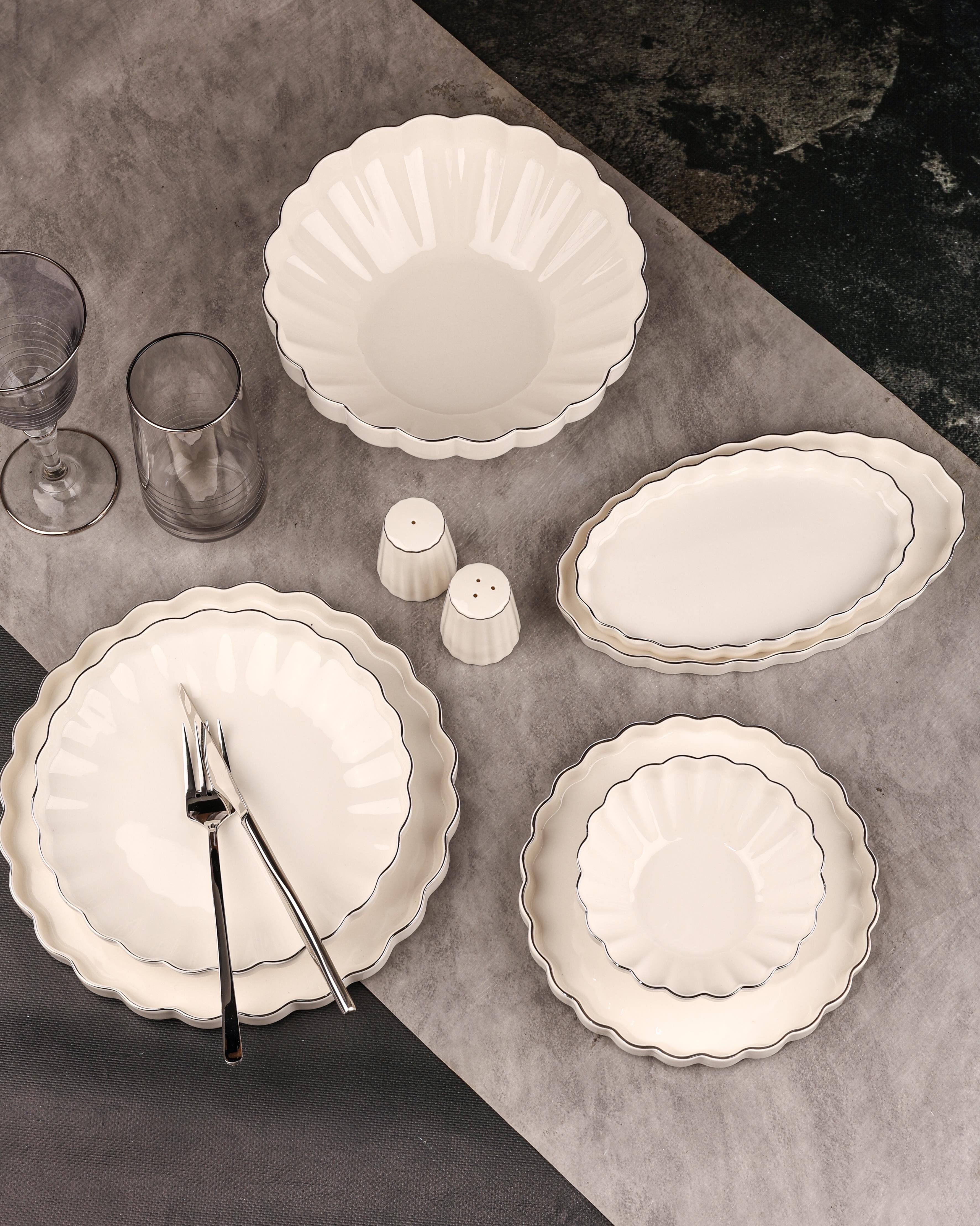 ROYAL CHARME-FLORİA SILVER 29 PARÇA YEMEK TAKIMI