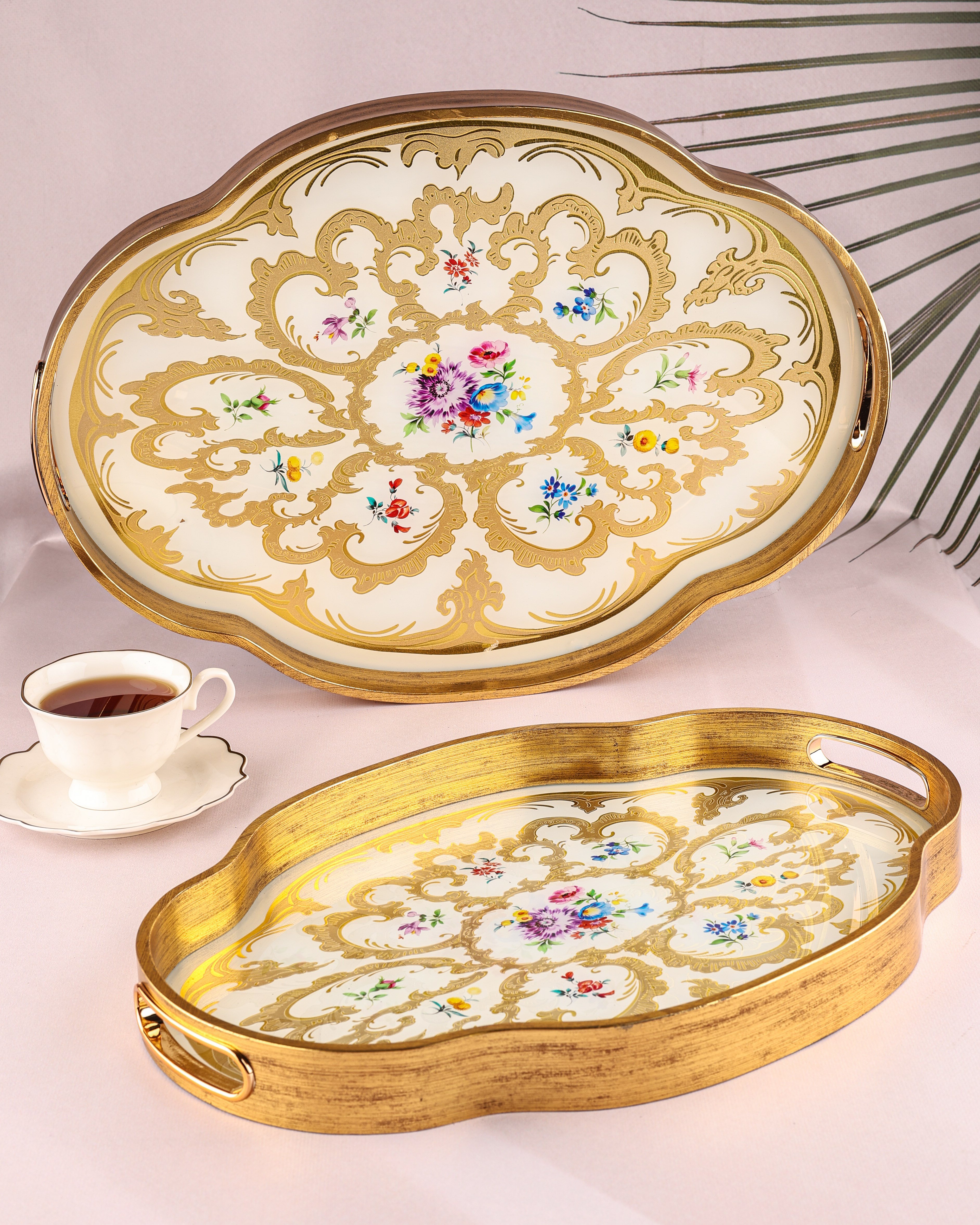 ROYAL CHARME-LOREN 2'Lİ DEKORATİF TEPSİ