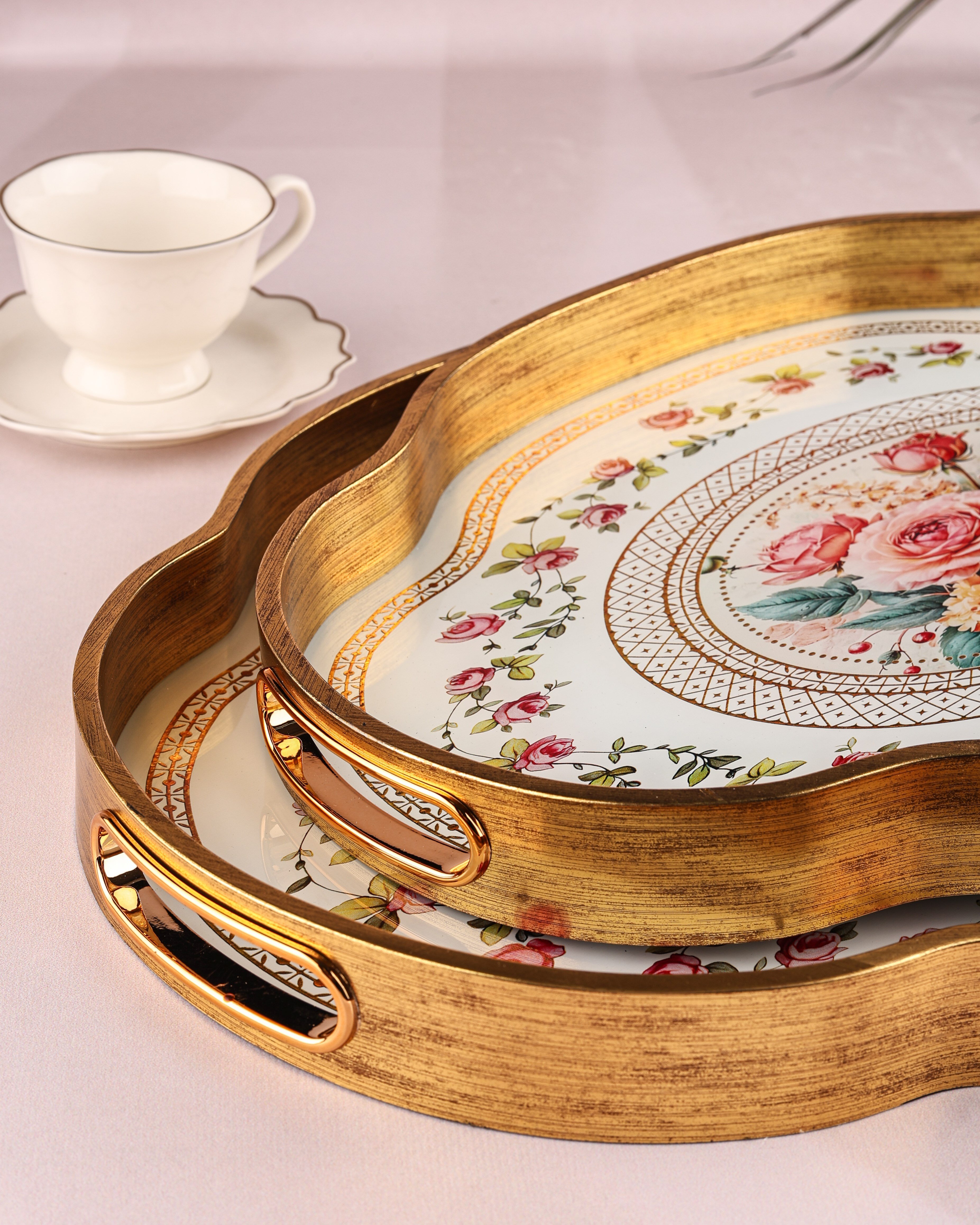 ROYAL CHARME-LOREN 2'Lİ DEKORATİF TEPSİ