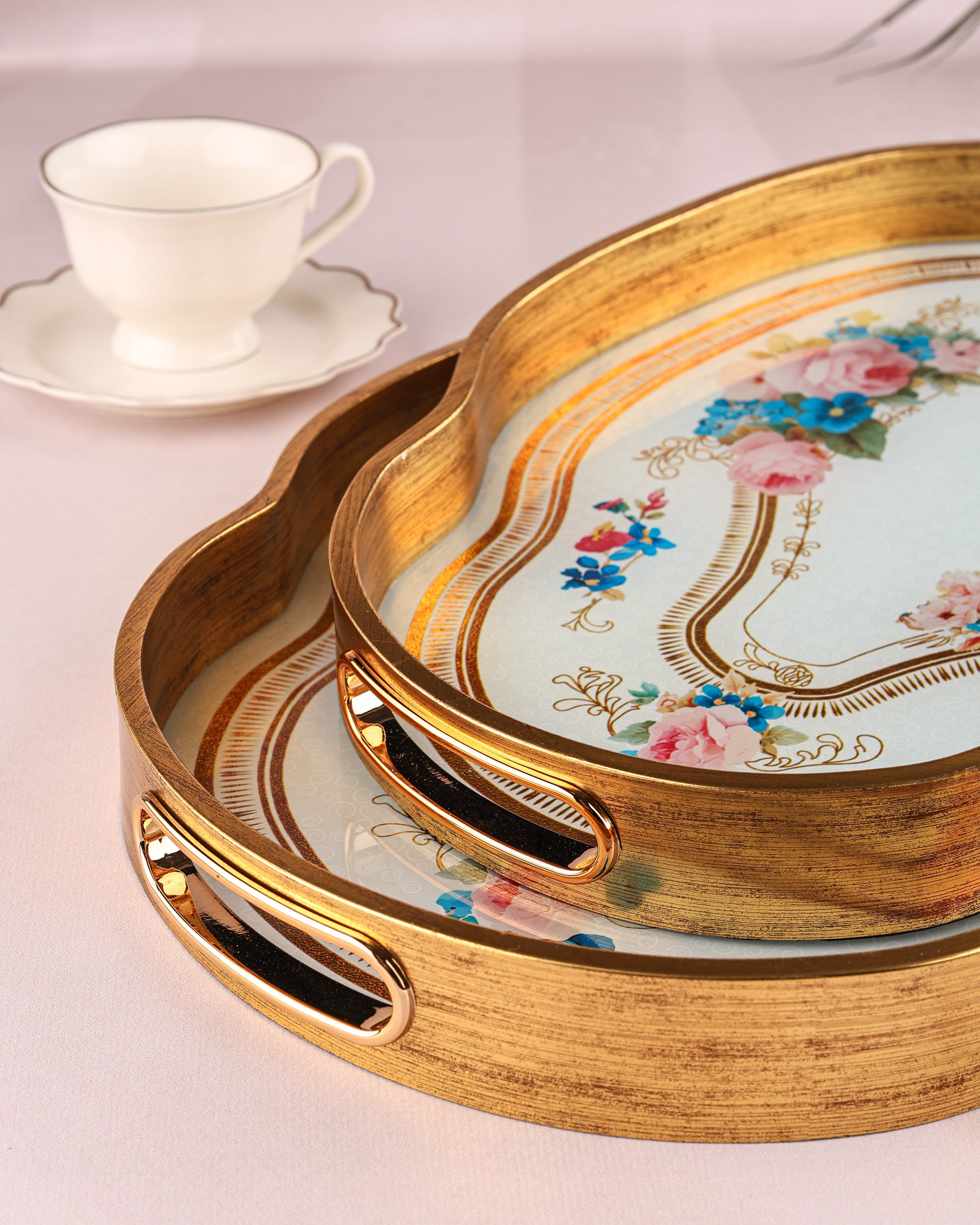 ROYAL CHARME-LOREN 2'Lİ DEKORATİF TEPSİ