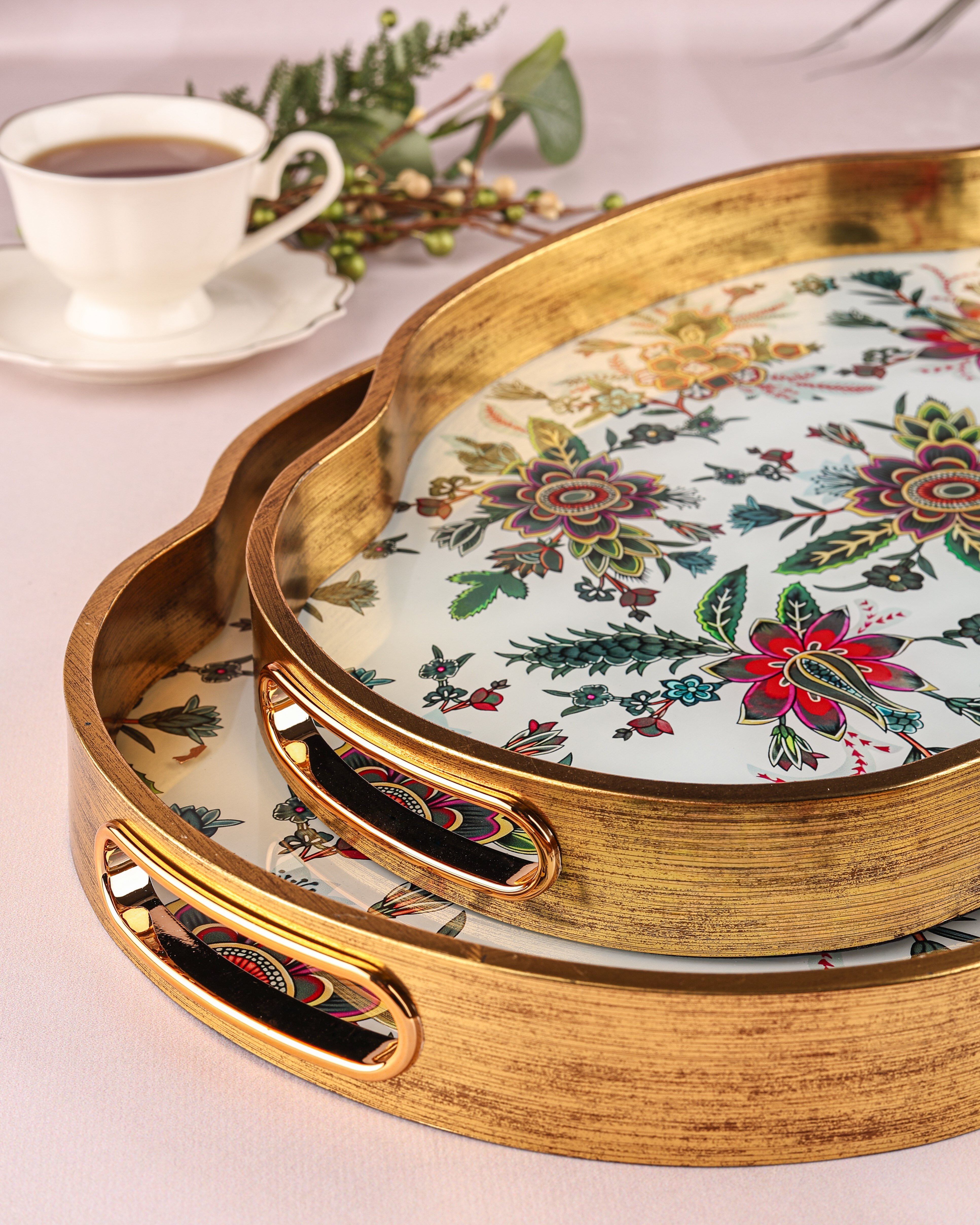 ROYAL CHARME-LOREN 2'Lİ DEKORATİF TEPSİ