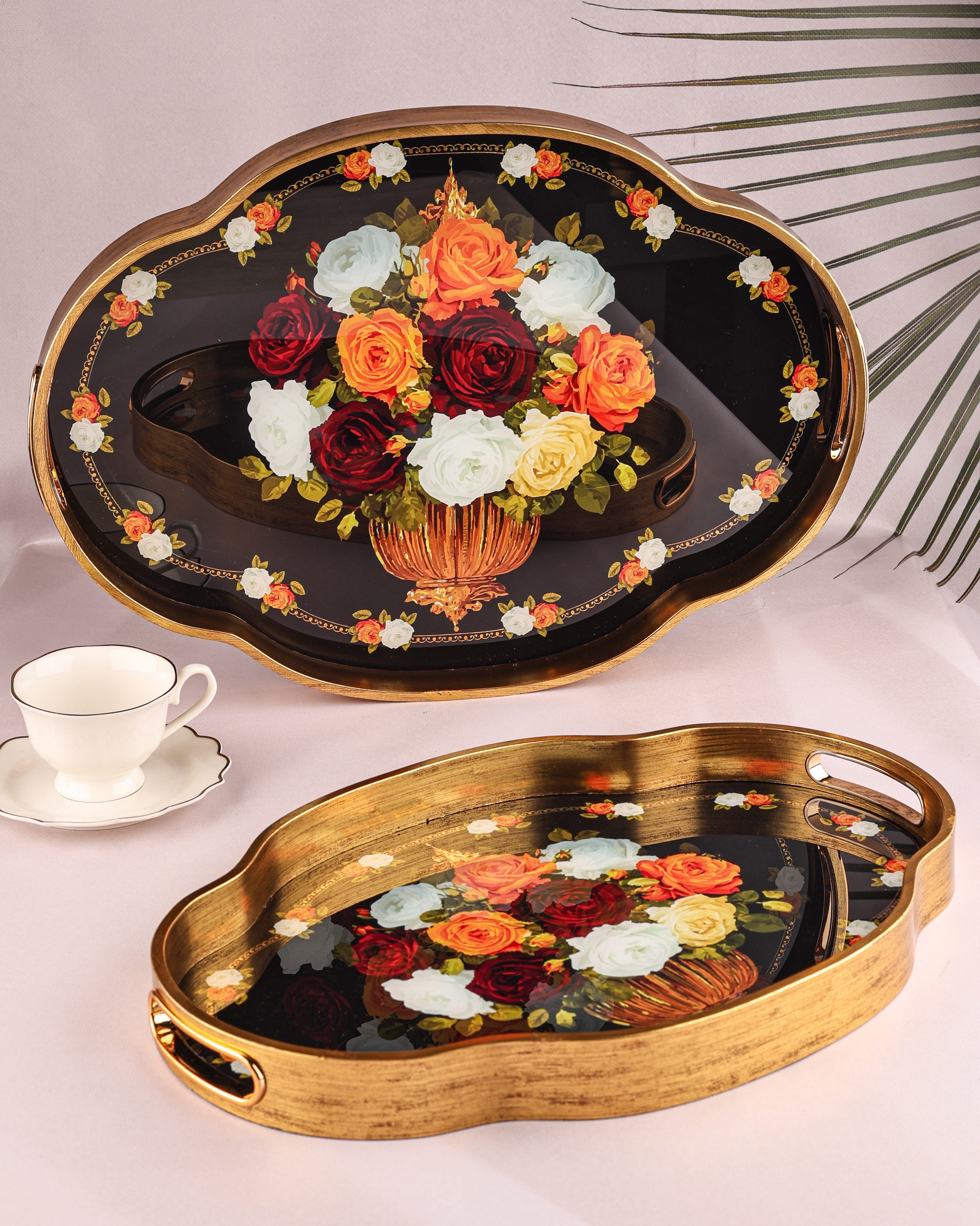 ROYAL CHARME-LOREN 2'Lİ DEKORATİF TEPSİ