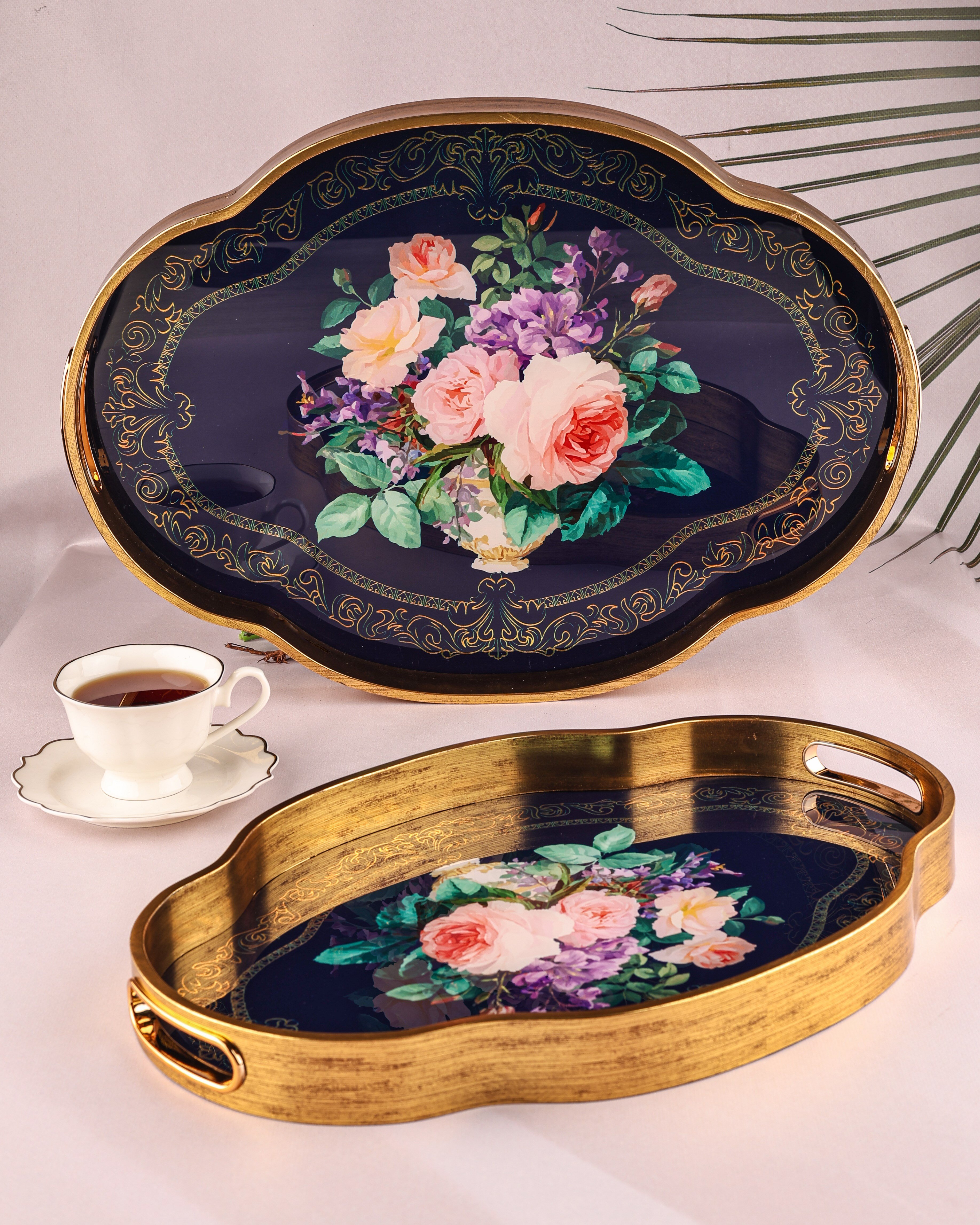 ROYAL CHARME-LOREN 2'Lİ DEKORATİF TEPSİ