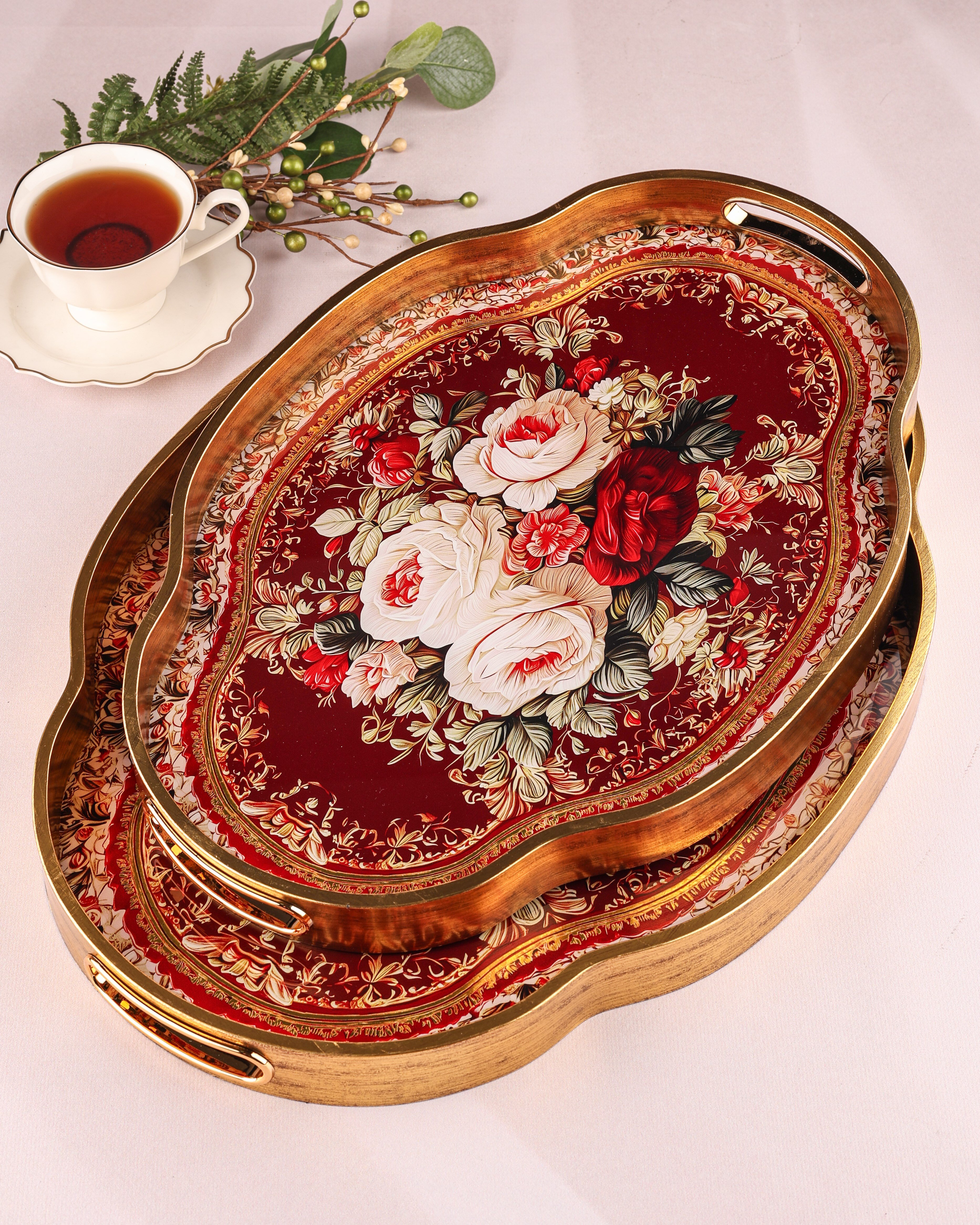 ROYAL CHARME-LOREN 2'Lİ DEKORATİF TEPSİ