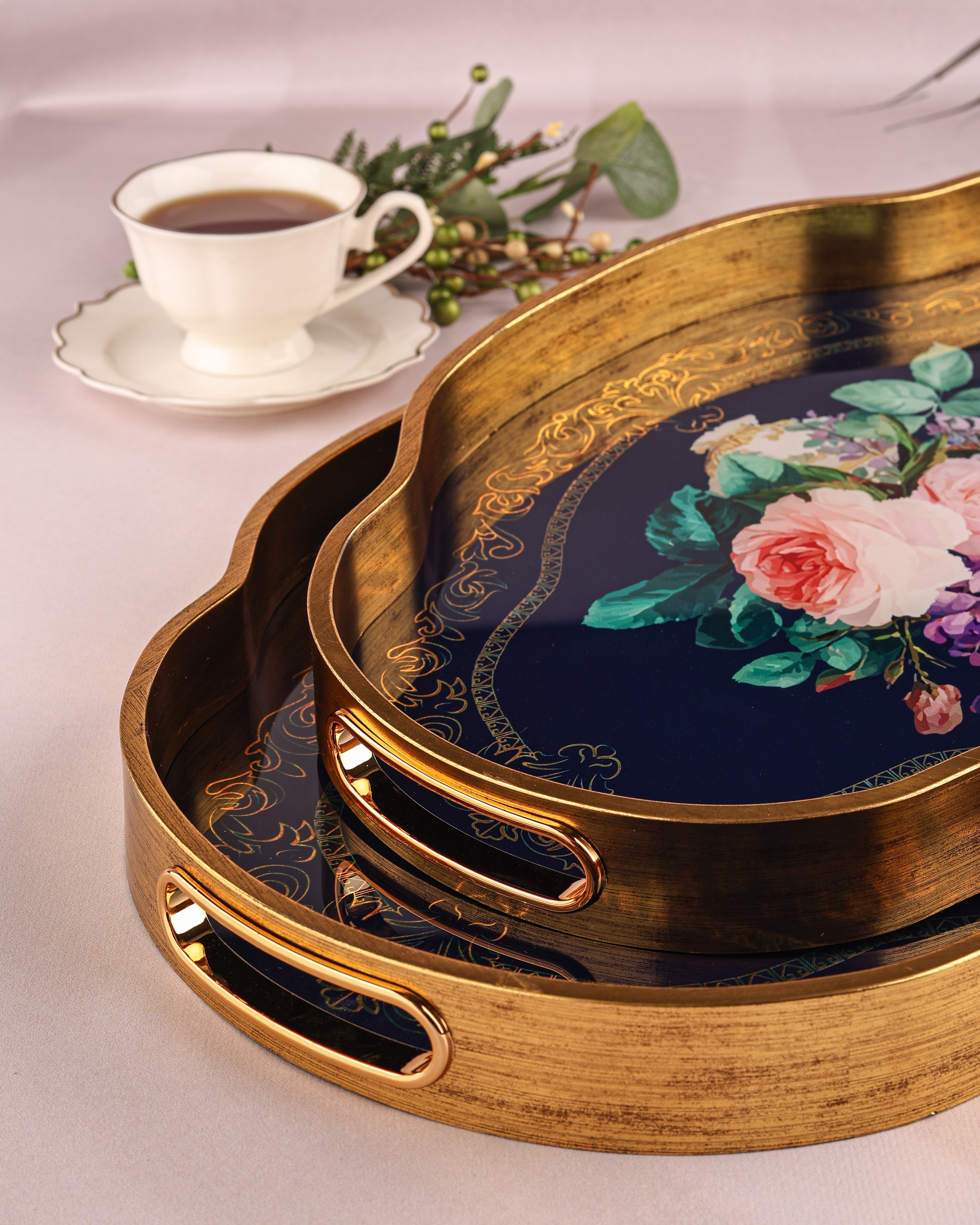 ROYAL CHARME-LOREN 2'Lİ DEKORATİF TEPSİ