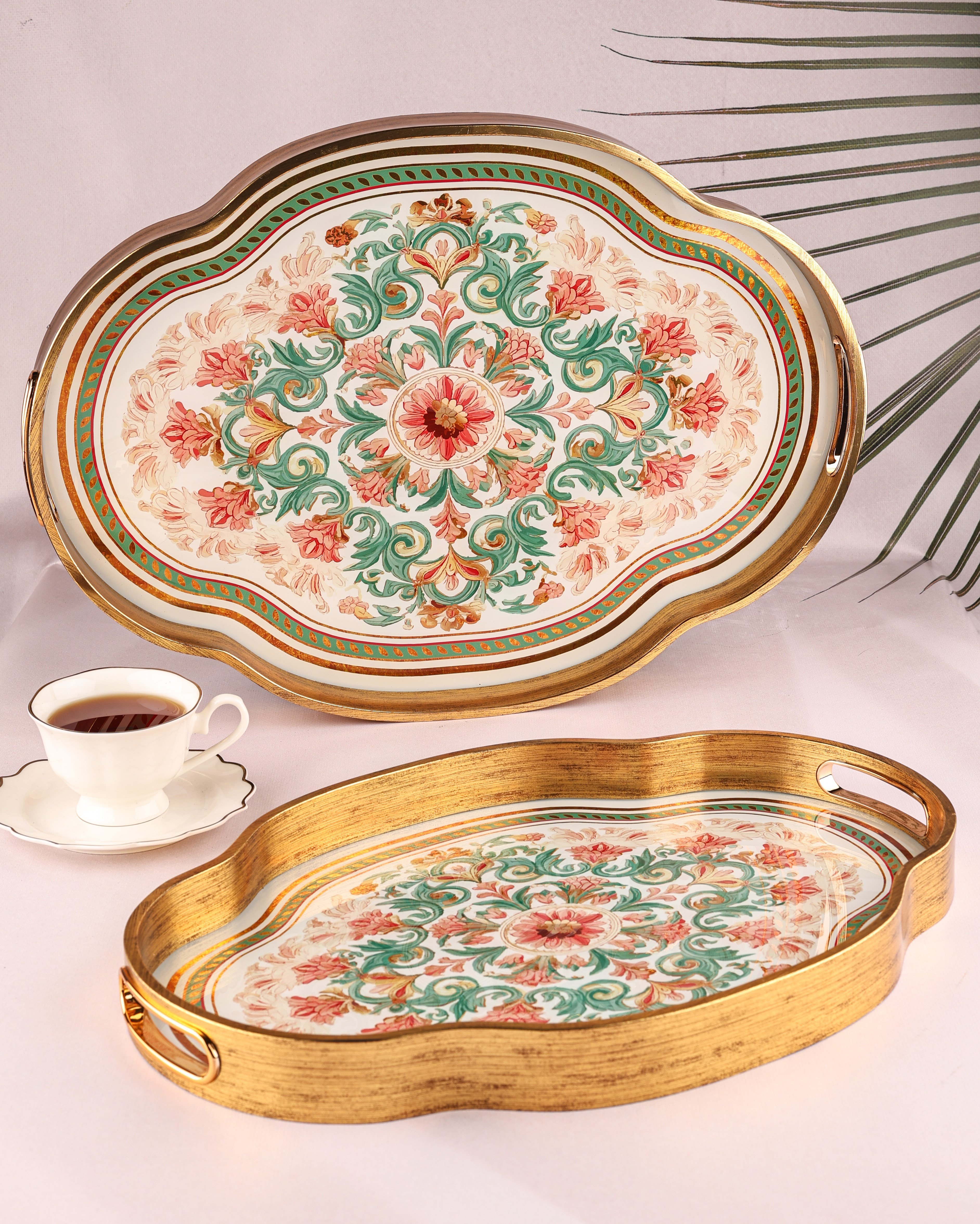 ROYAL CHARME-LOREN 2'Lİ DEKORATİF TEPSİ