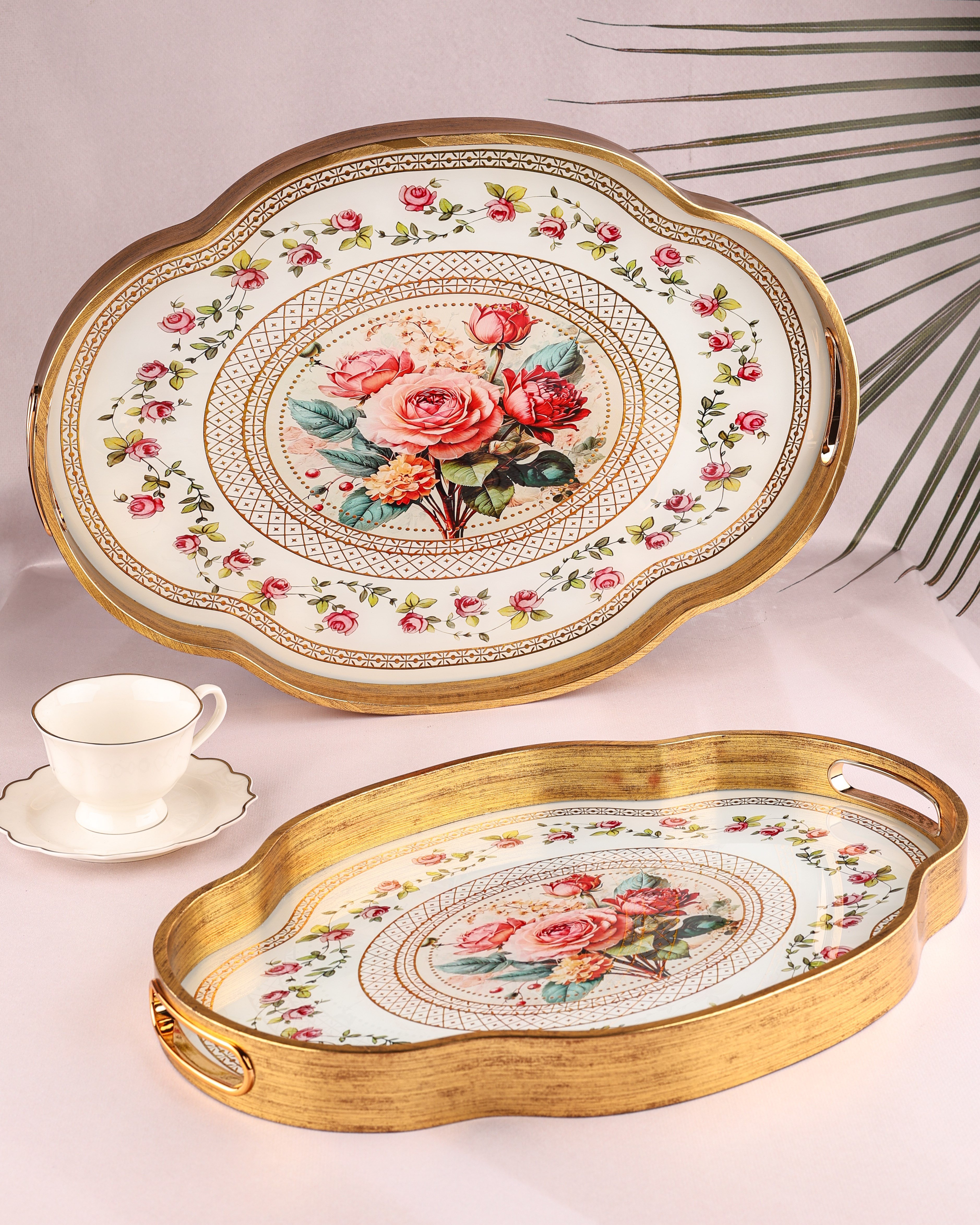 ROYAL CHARME-LOREN 2'Lİ DEKORATİF TEPSİ