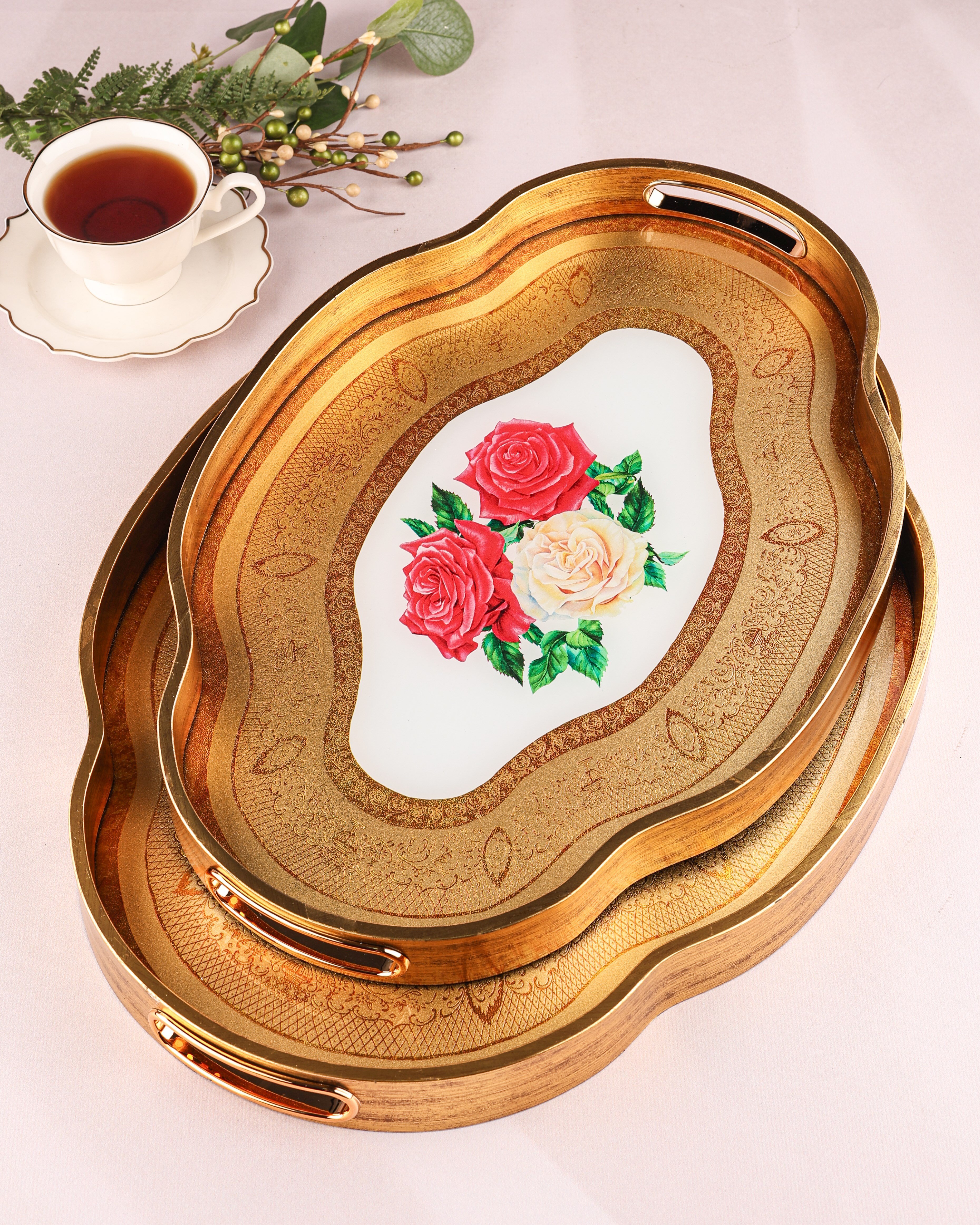 ROYAL CHARME-LOREN 2'Lİ DEKORATİF TEPSİ