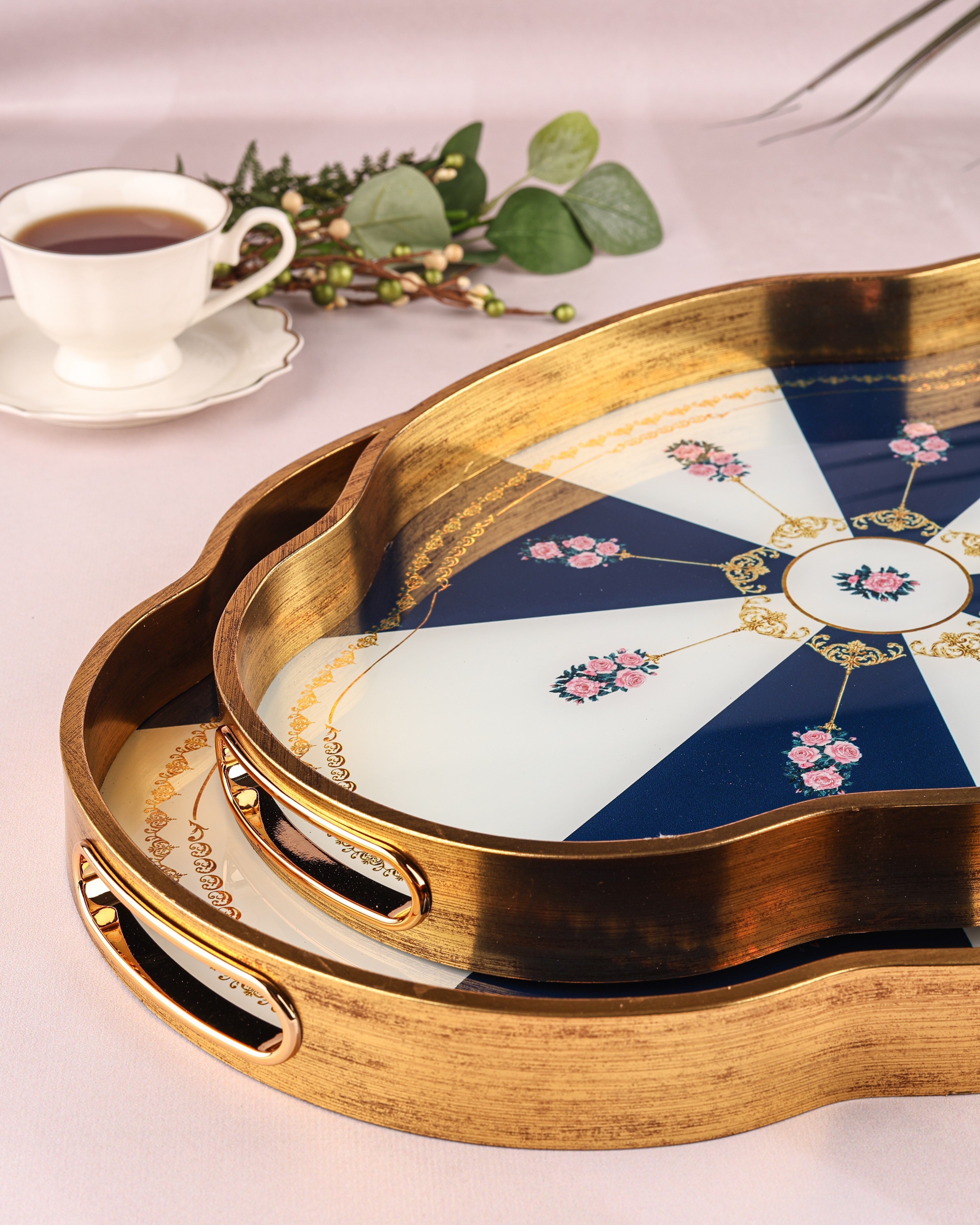 ROYAL CHARME-LOREN 2'Lİ DEKORATİF TEPSİ
