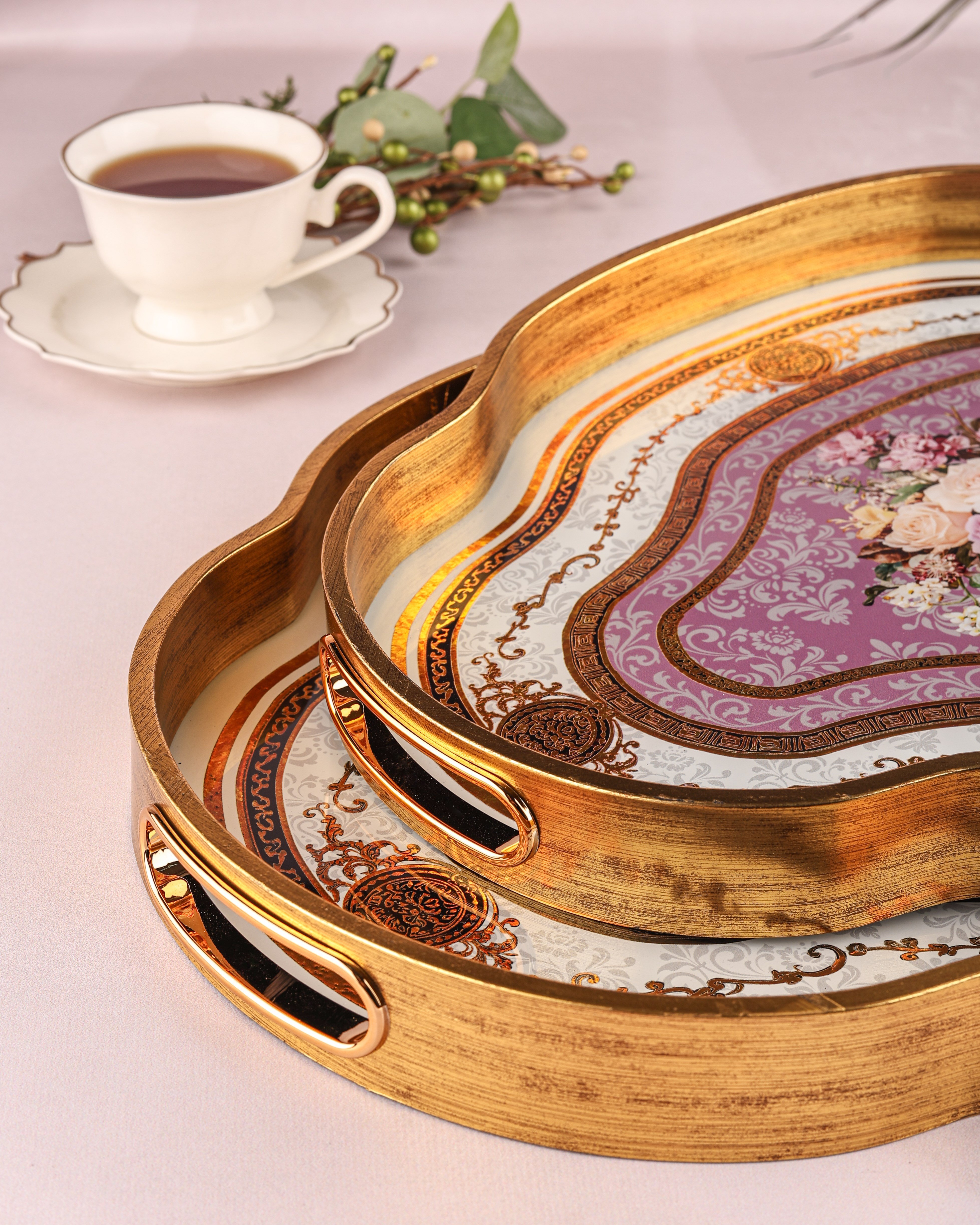 ROYAL CHARME-LOREN 2'Lİ DEKORATİF TEPSİ