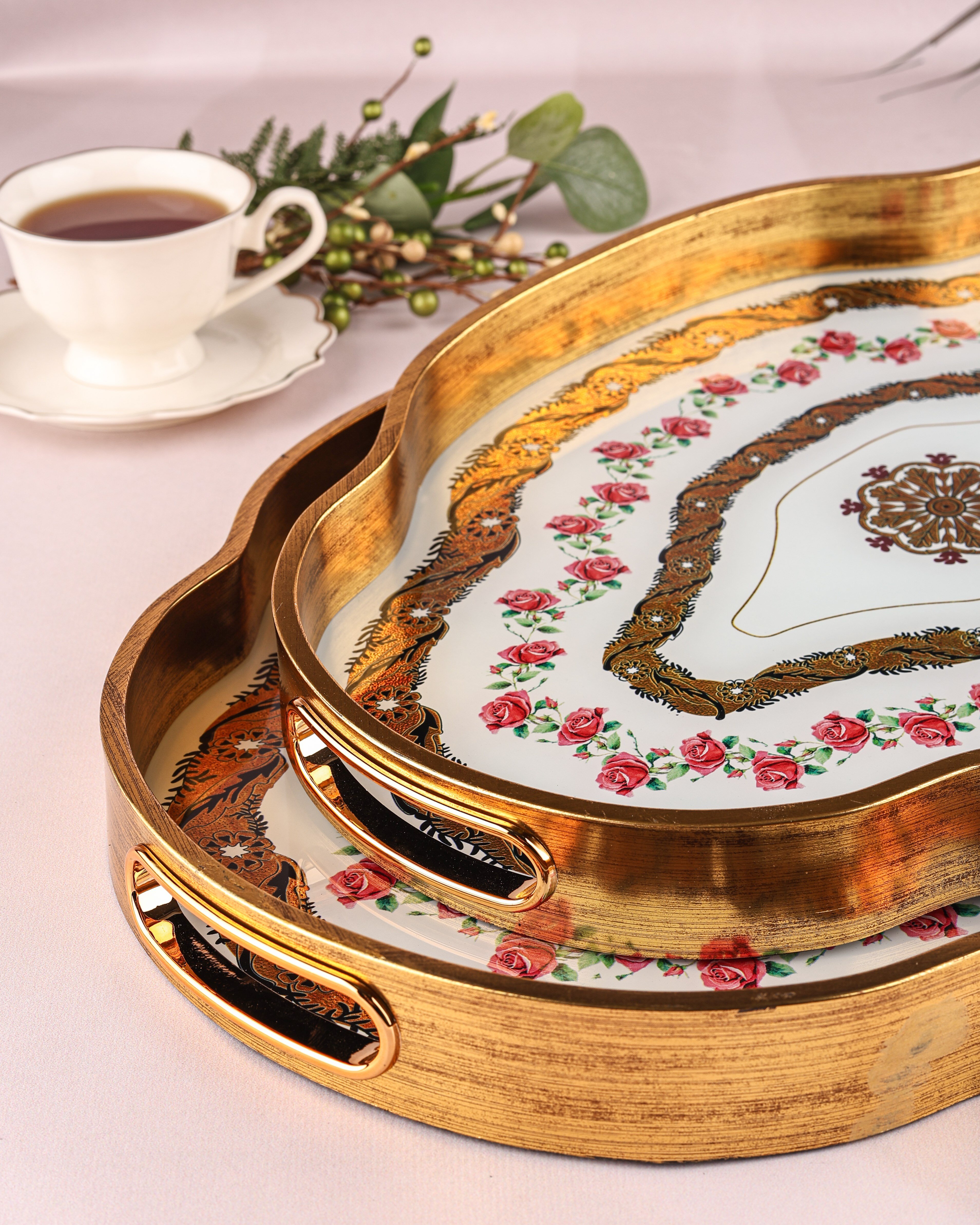 ROYAL CHARME-LOREN 2'Lİ DEKORATİF TEPSİ