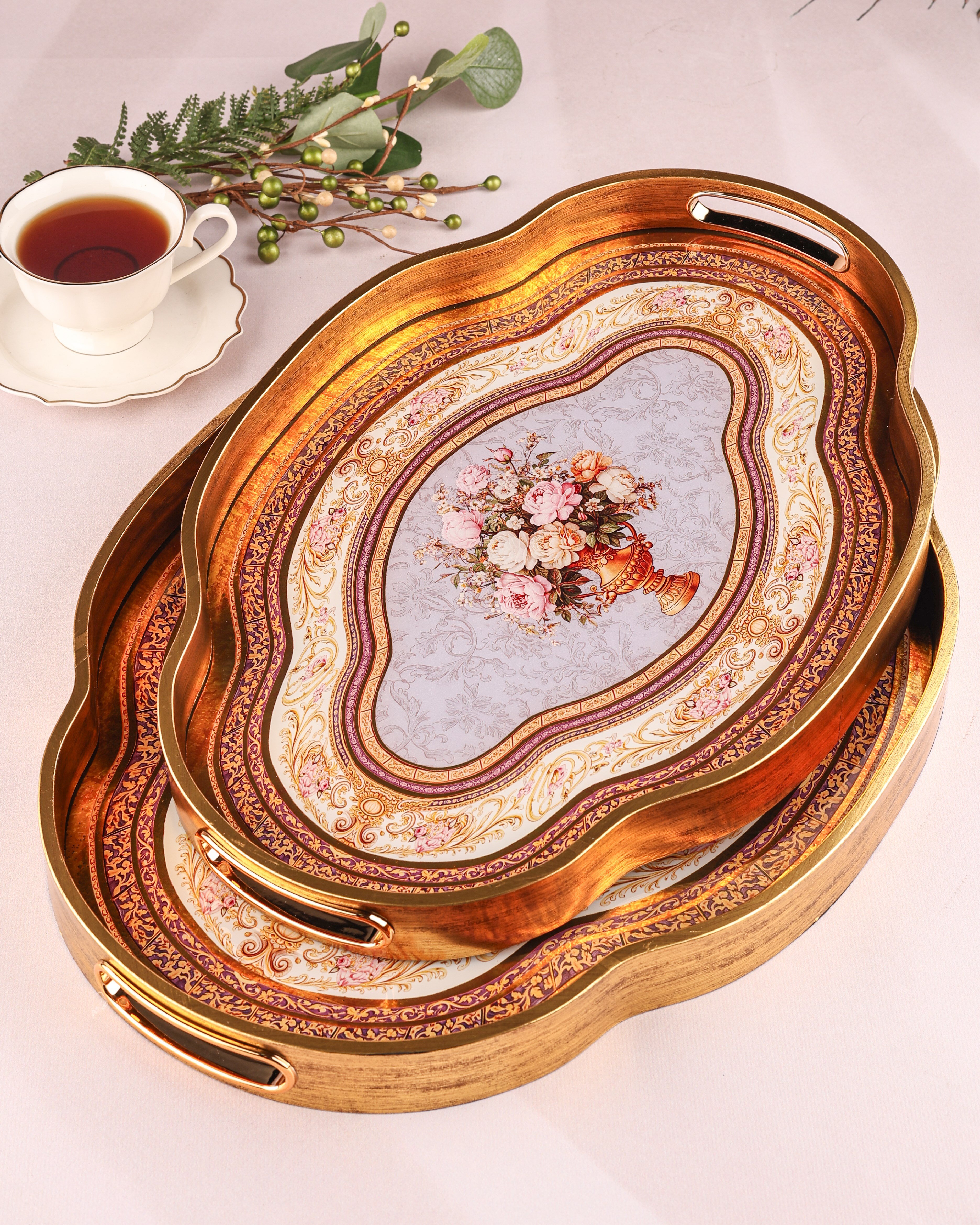 ROYAL CHARME-LOREN 2'Lİ DEKORATİF TEPSİ