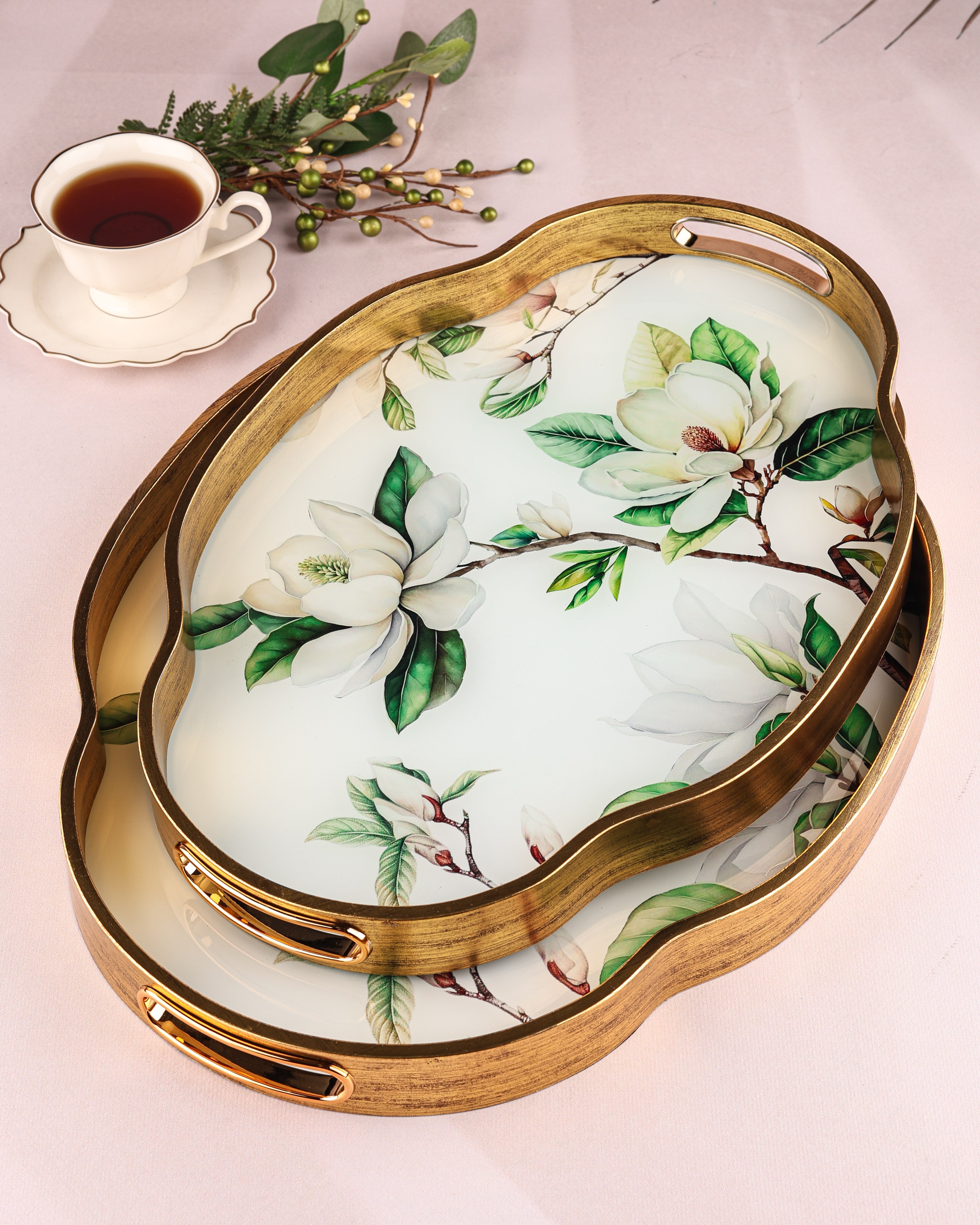 ROYAL CHARME-LOREN 2'Lİ DEKORATİF TEPSİ
