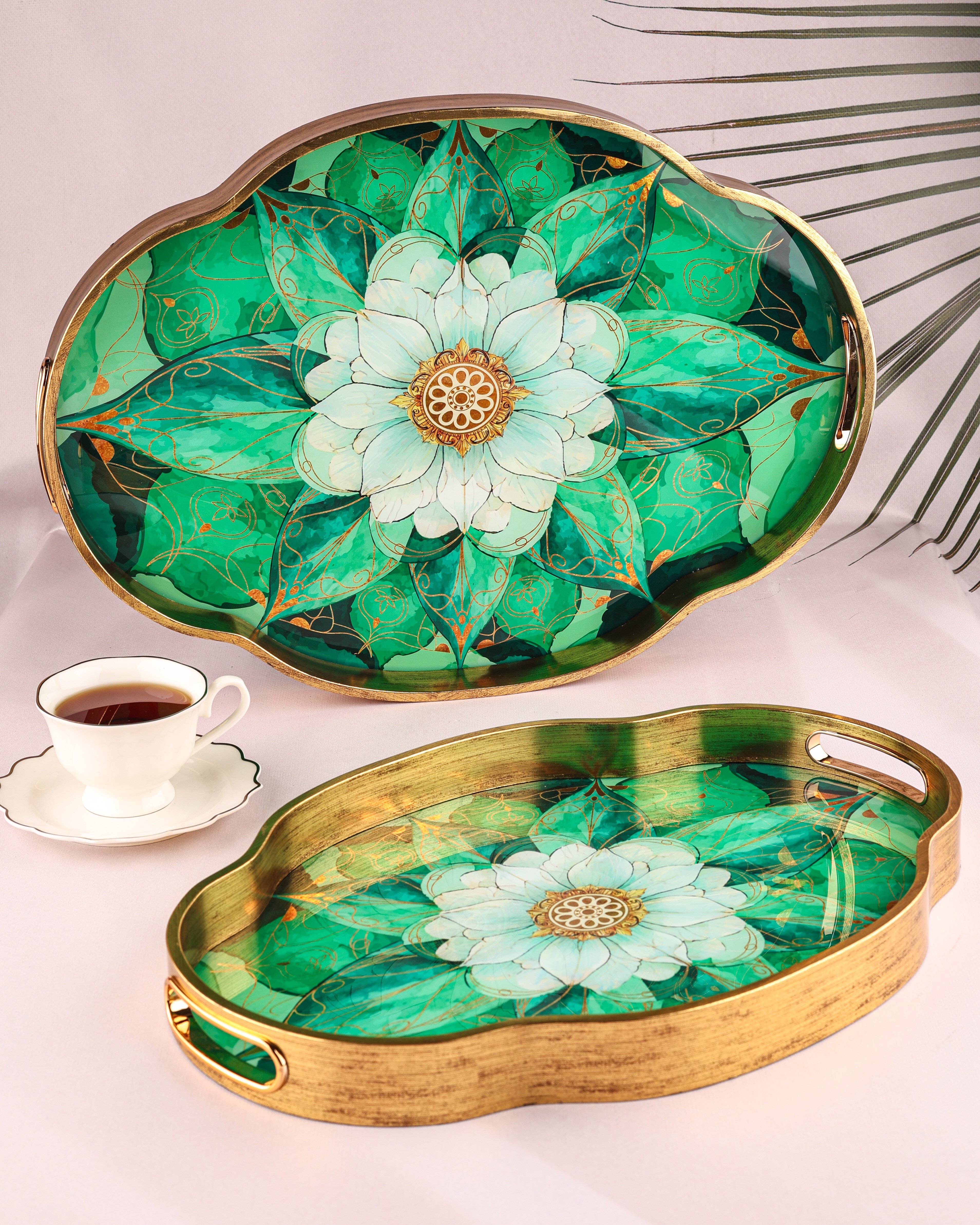 ROYAL CHARME-LOREN 2'Lİ DEKORATİF TEPSİ
