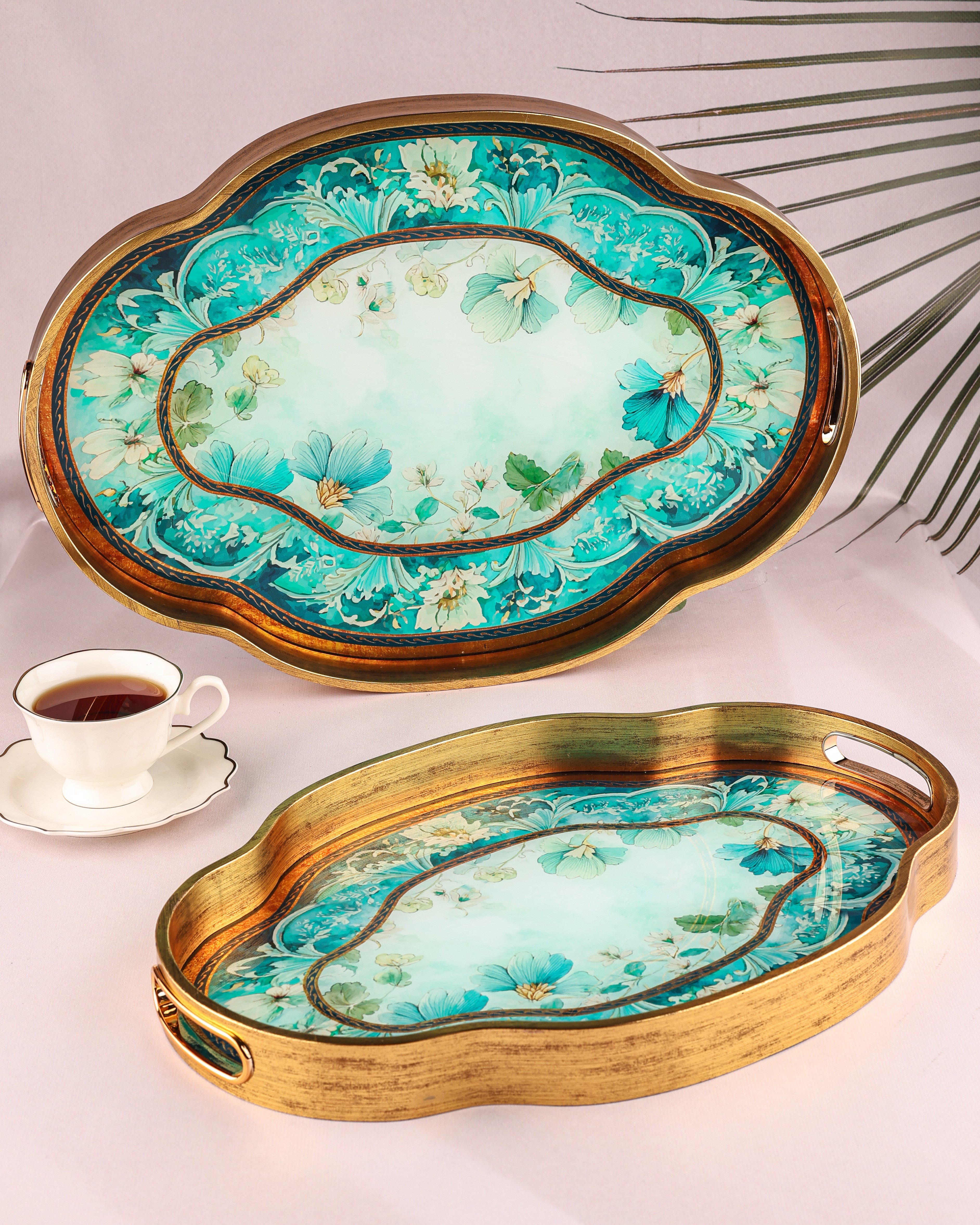 ROYAL CHARME-LOREN 2'Lİ DEKORATİF TEPSİ