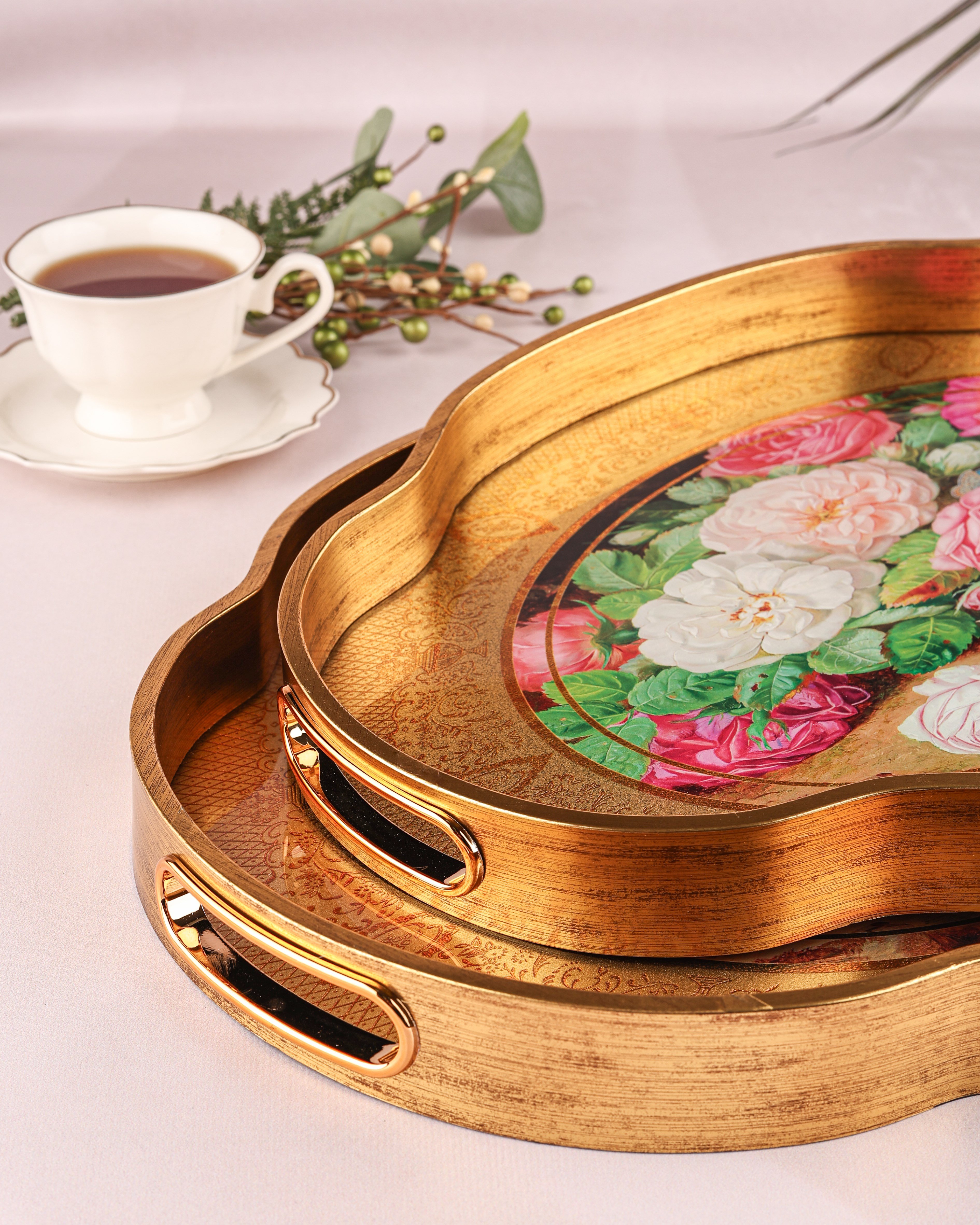 ROYAL CHARME-LOREN 2'Lİ DEKORATİF TEPSİ