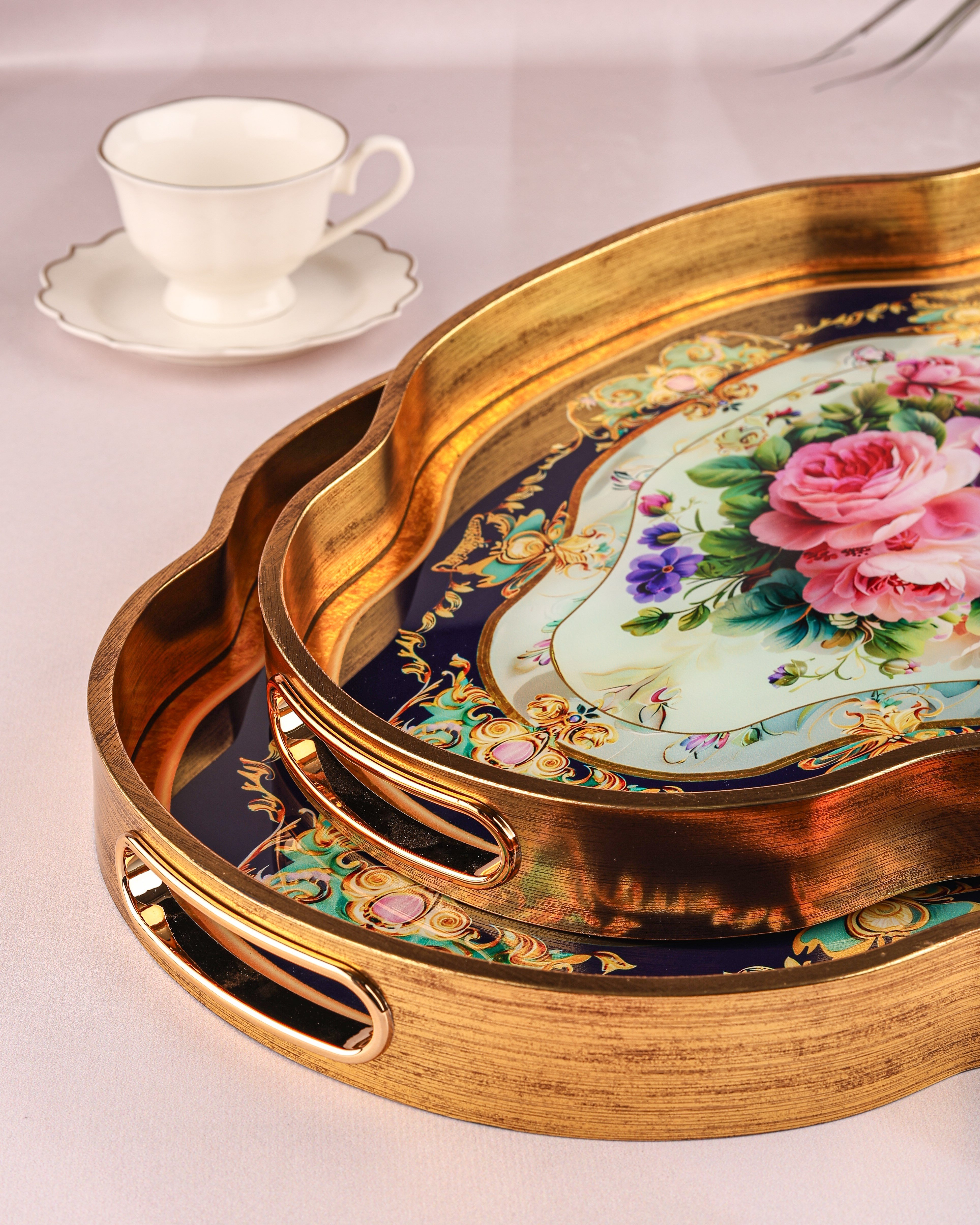 ROYAL CHARME-LOREN 2'Lİ DEKORATİF TEPSİ