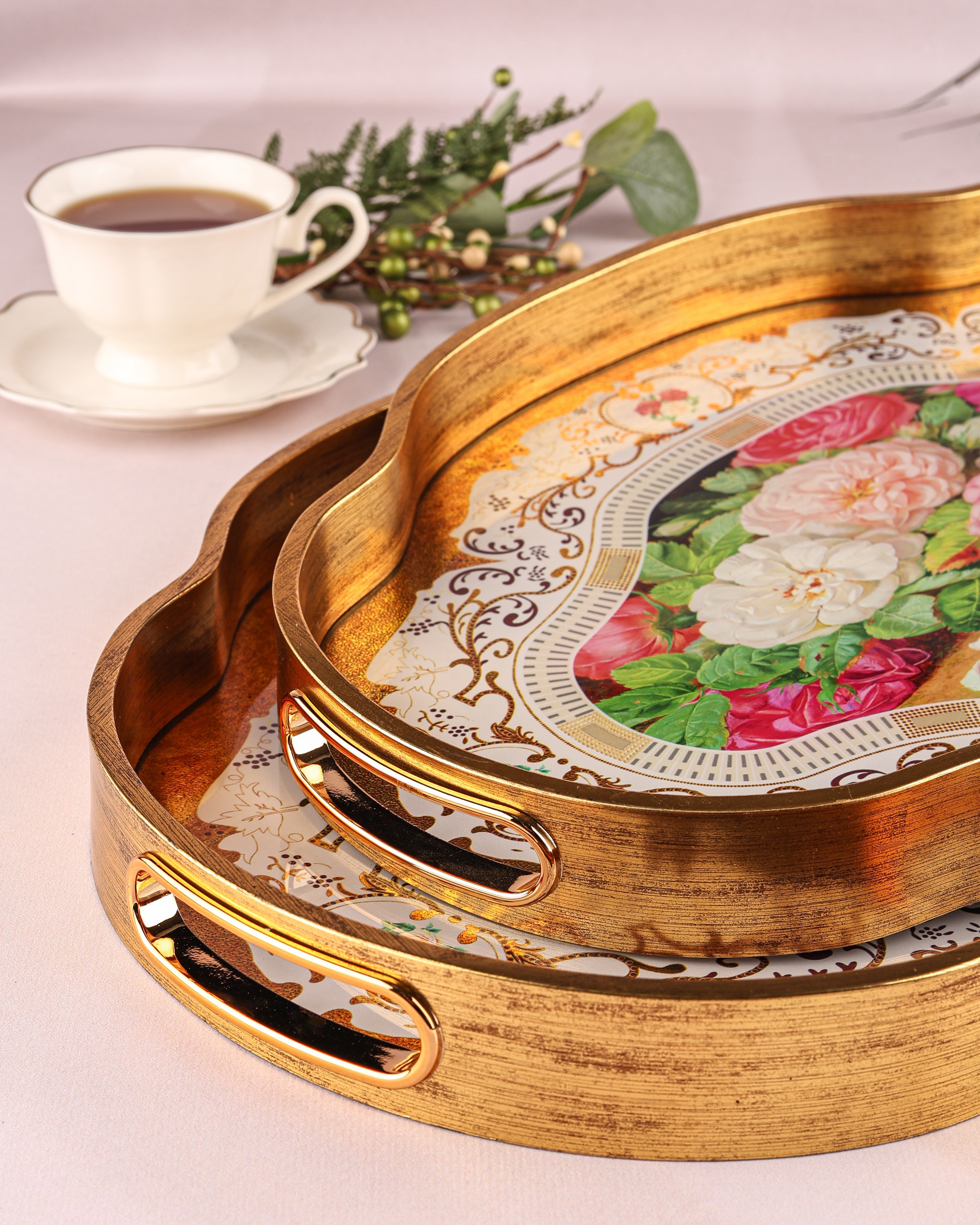 ROYAL CHARME-LOREN 2'Lİ DEKORATİF TEPSİ