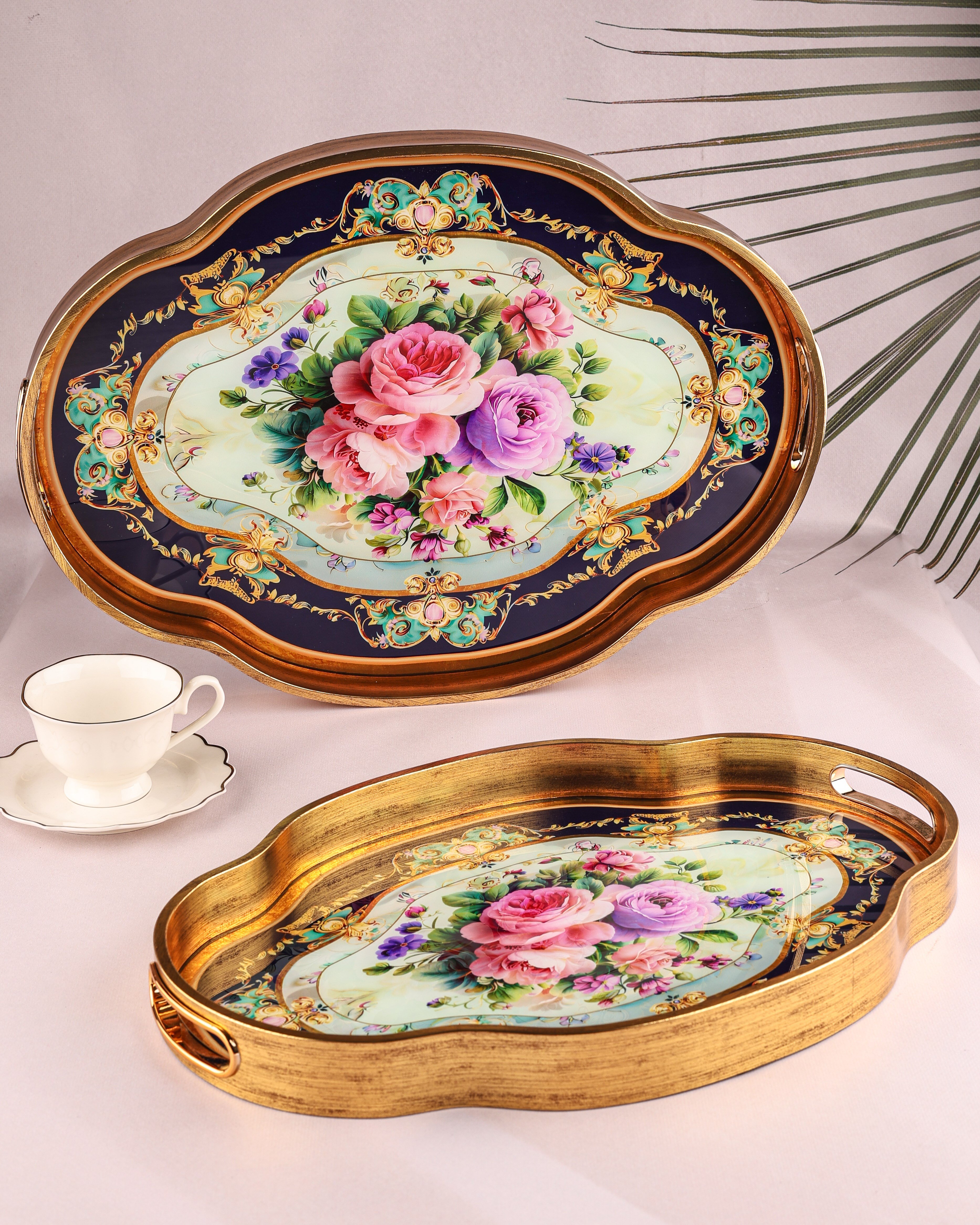 ROYAL CHARME-LOREN 2'Lİ DEKORATİF TEPSİ