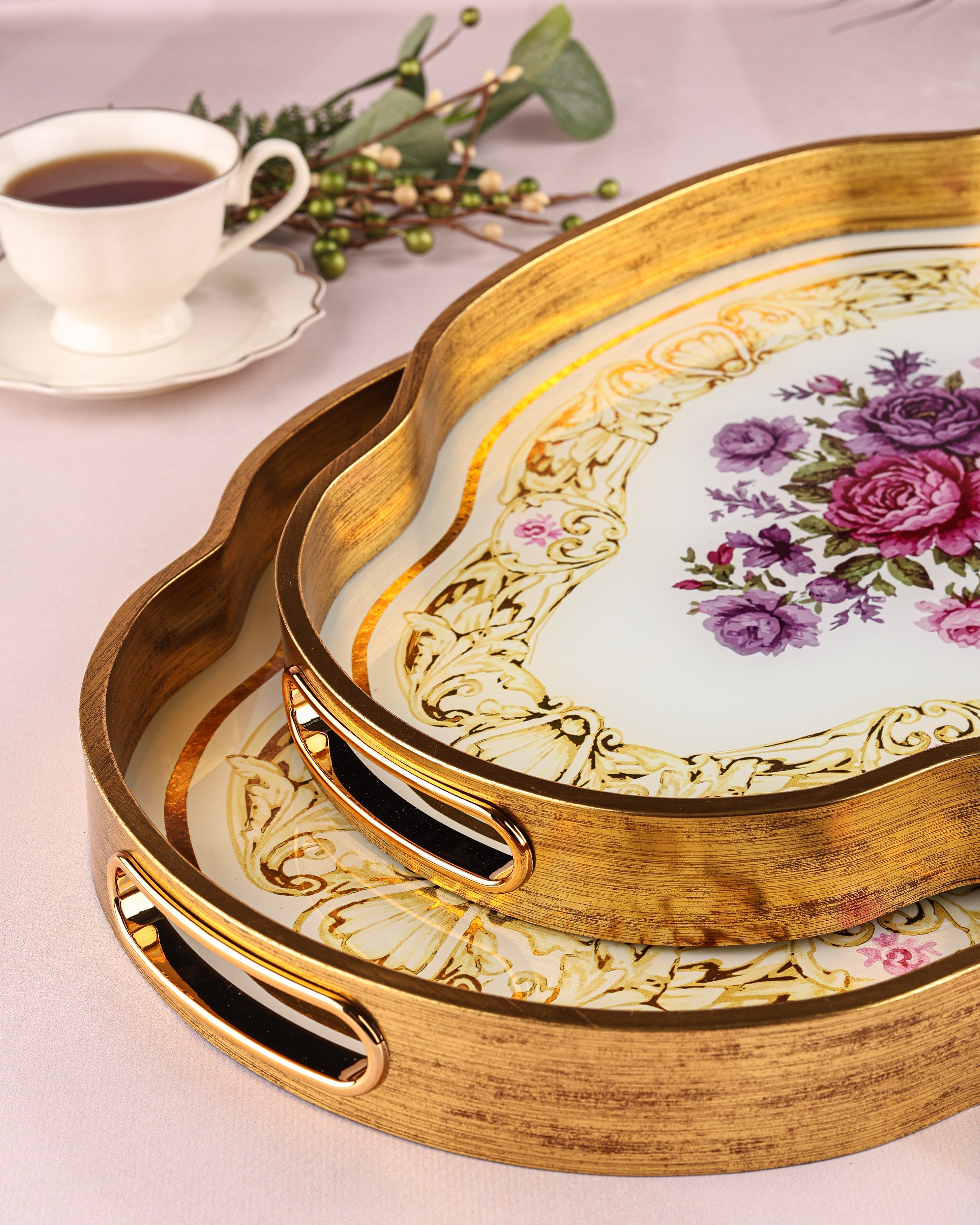 ROYAL CHARME-LOREN 2'Lİ DEKORATİF TEPSİ