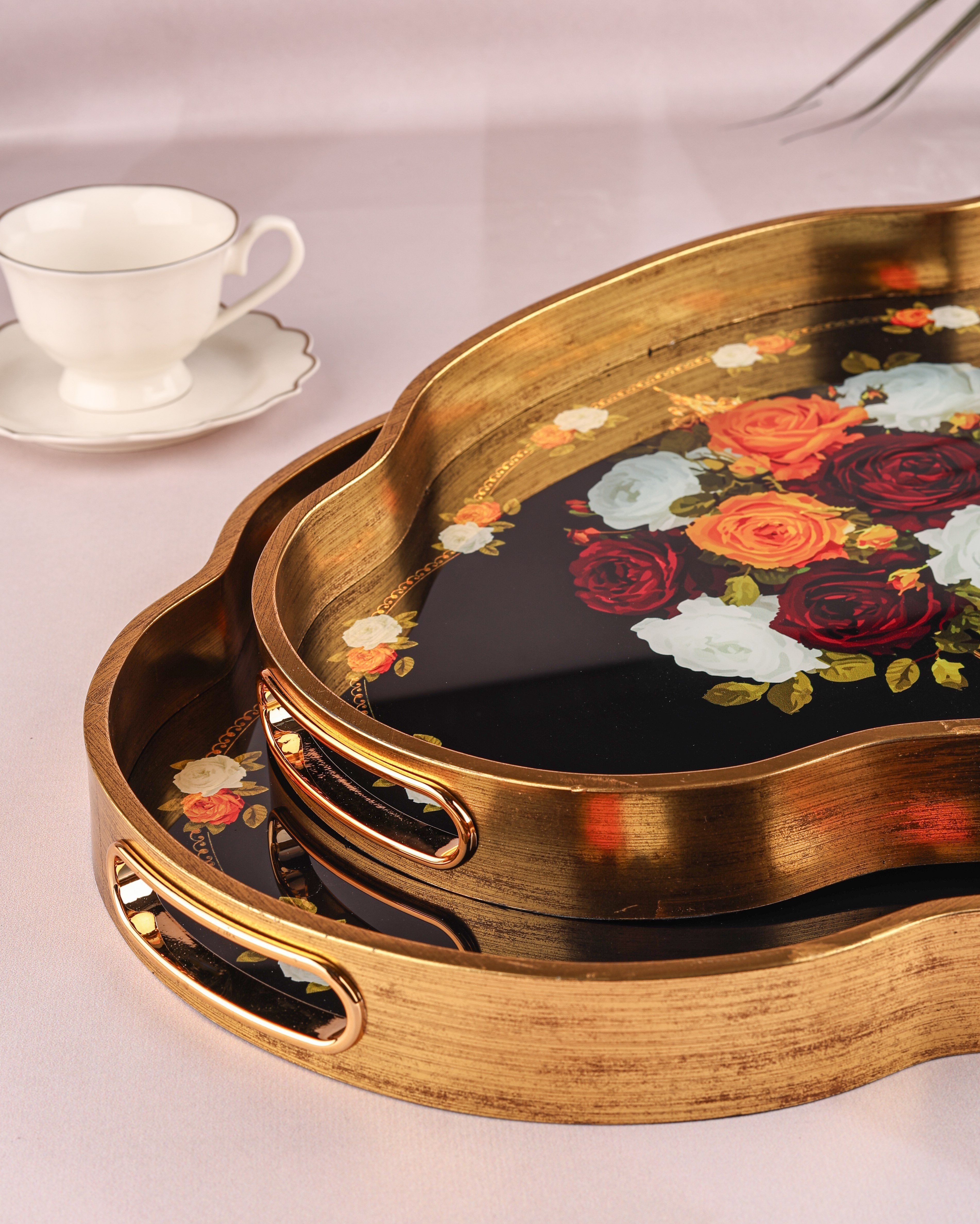 ROYAL CHARME-LOREN 2'Lİ DEKORATİF TEPSİ