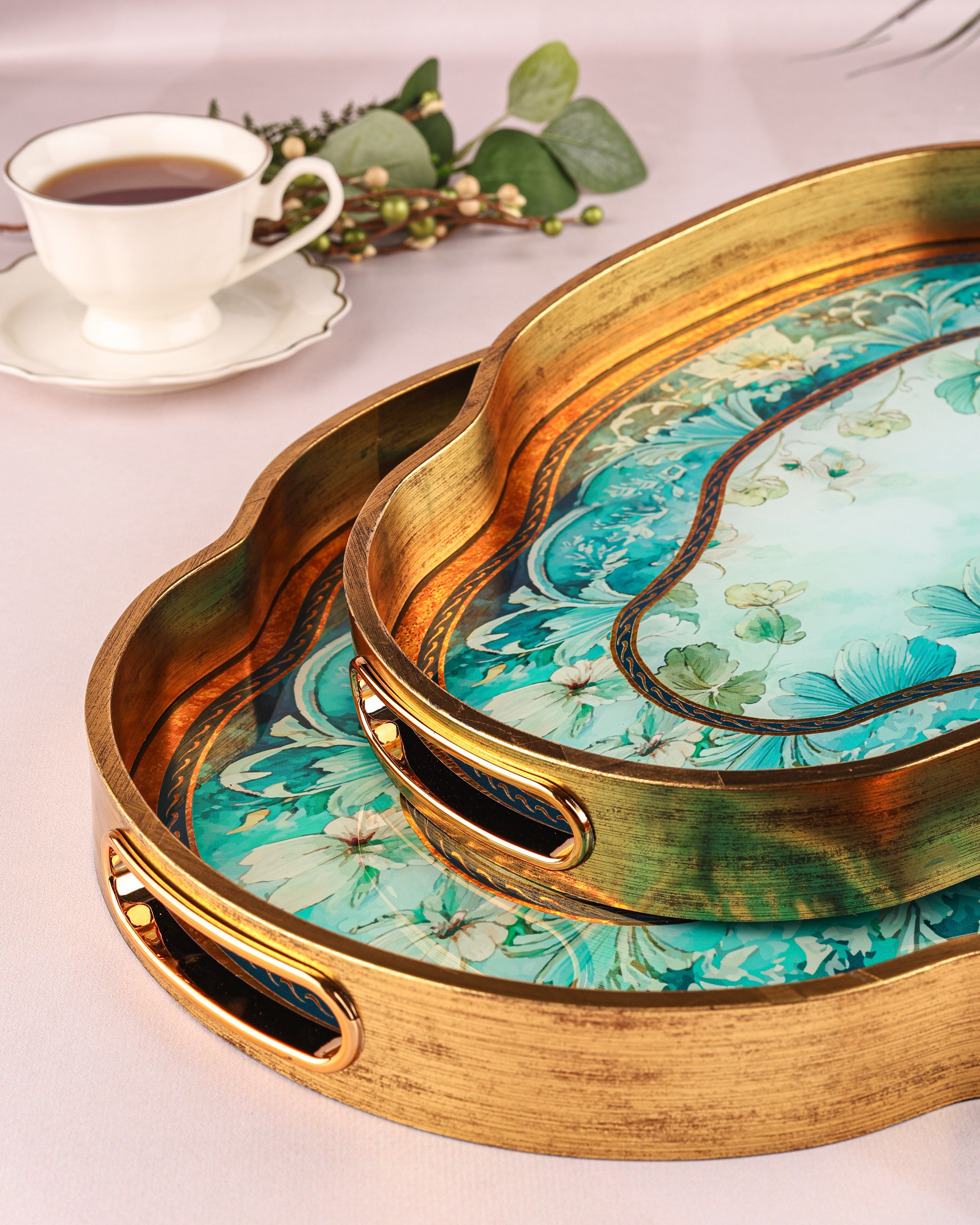 ROYAL CHARME-LOREN 2'Lİ DEKORATİF TEPSİ
