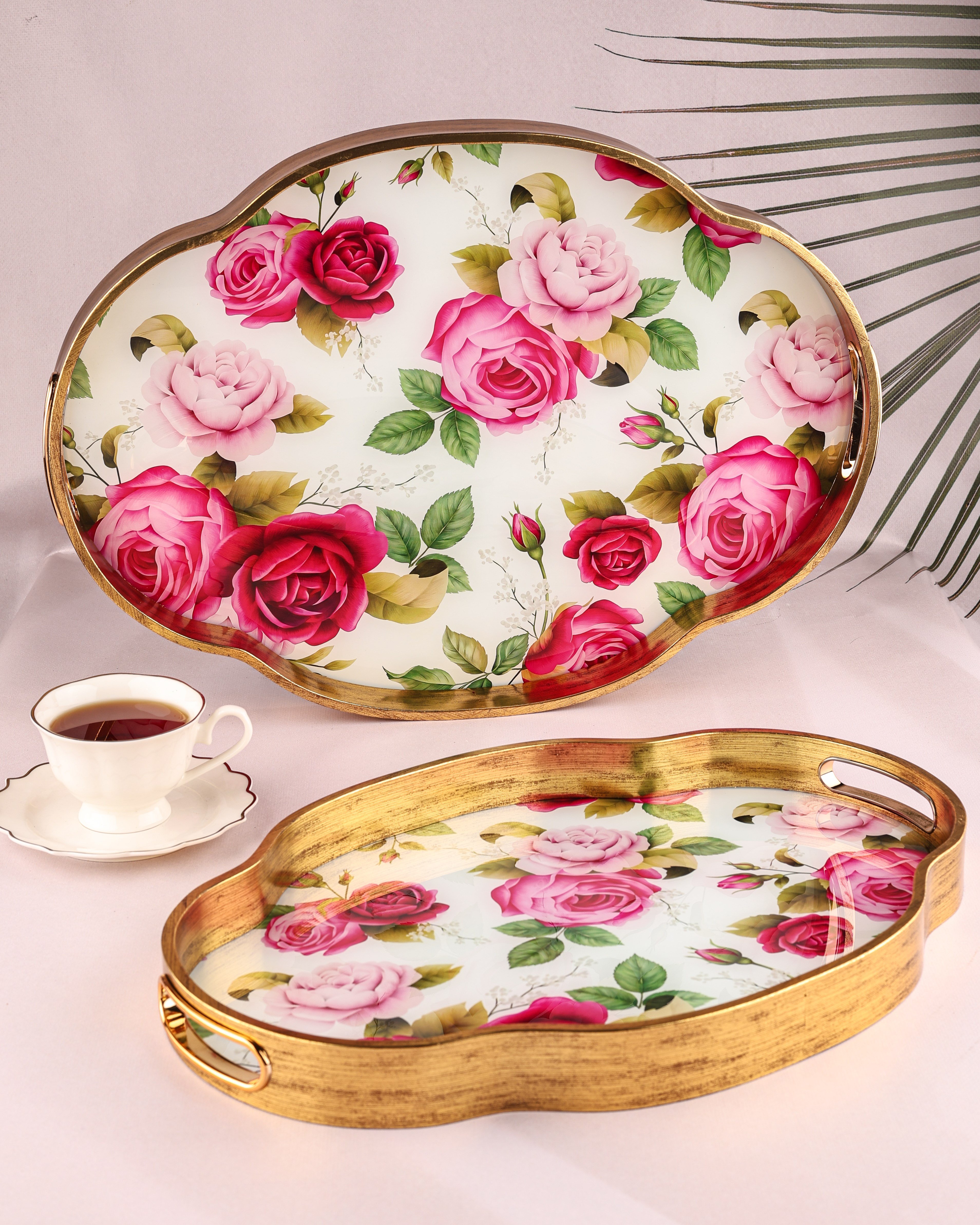 ROYAL CHARME-LOREN 2'Lİ DEKORATİF TEPSİ
