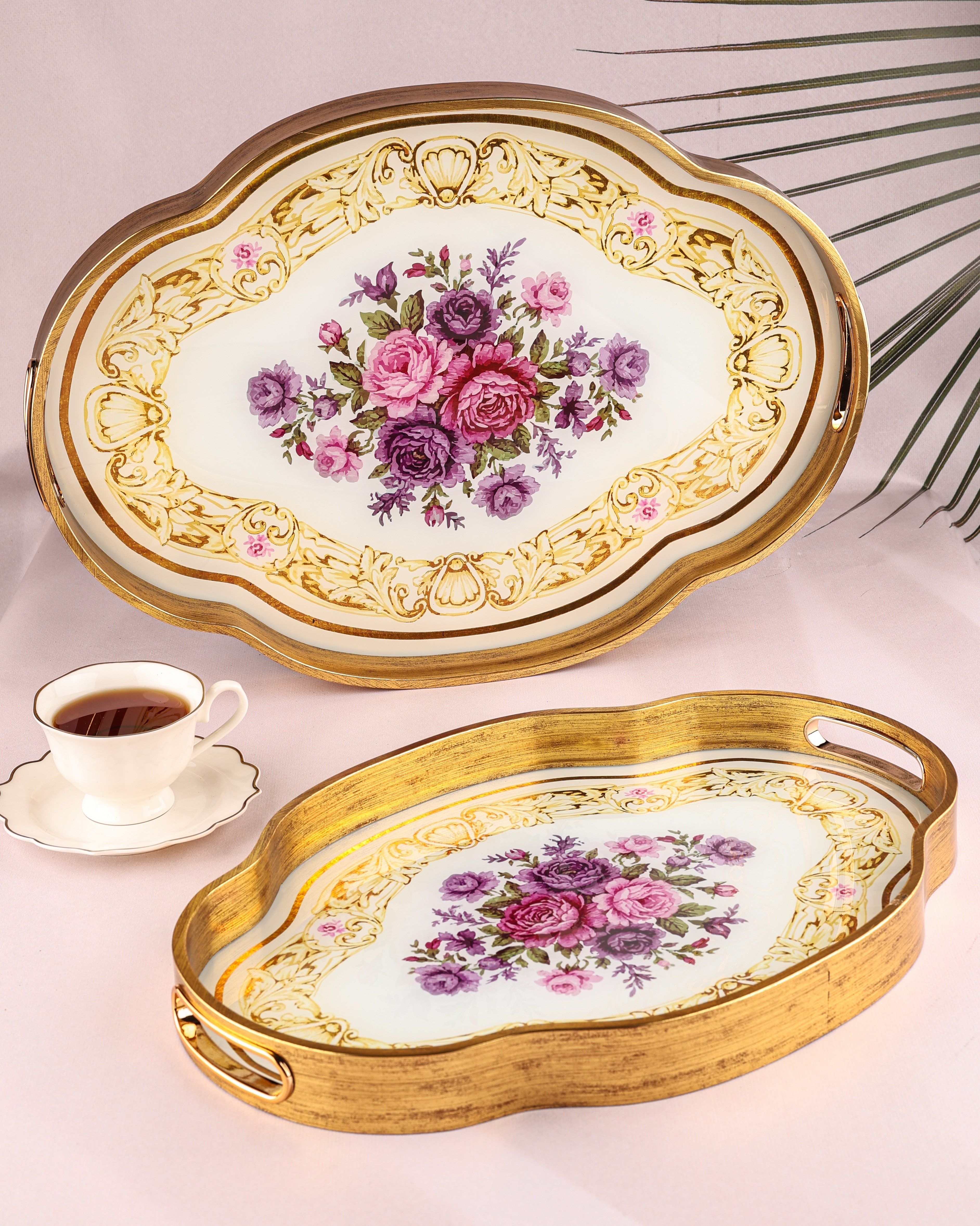 ROYAL CHARME-LOREN 2'Lİ DEKORATİF TEPSİ