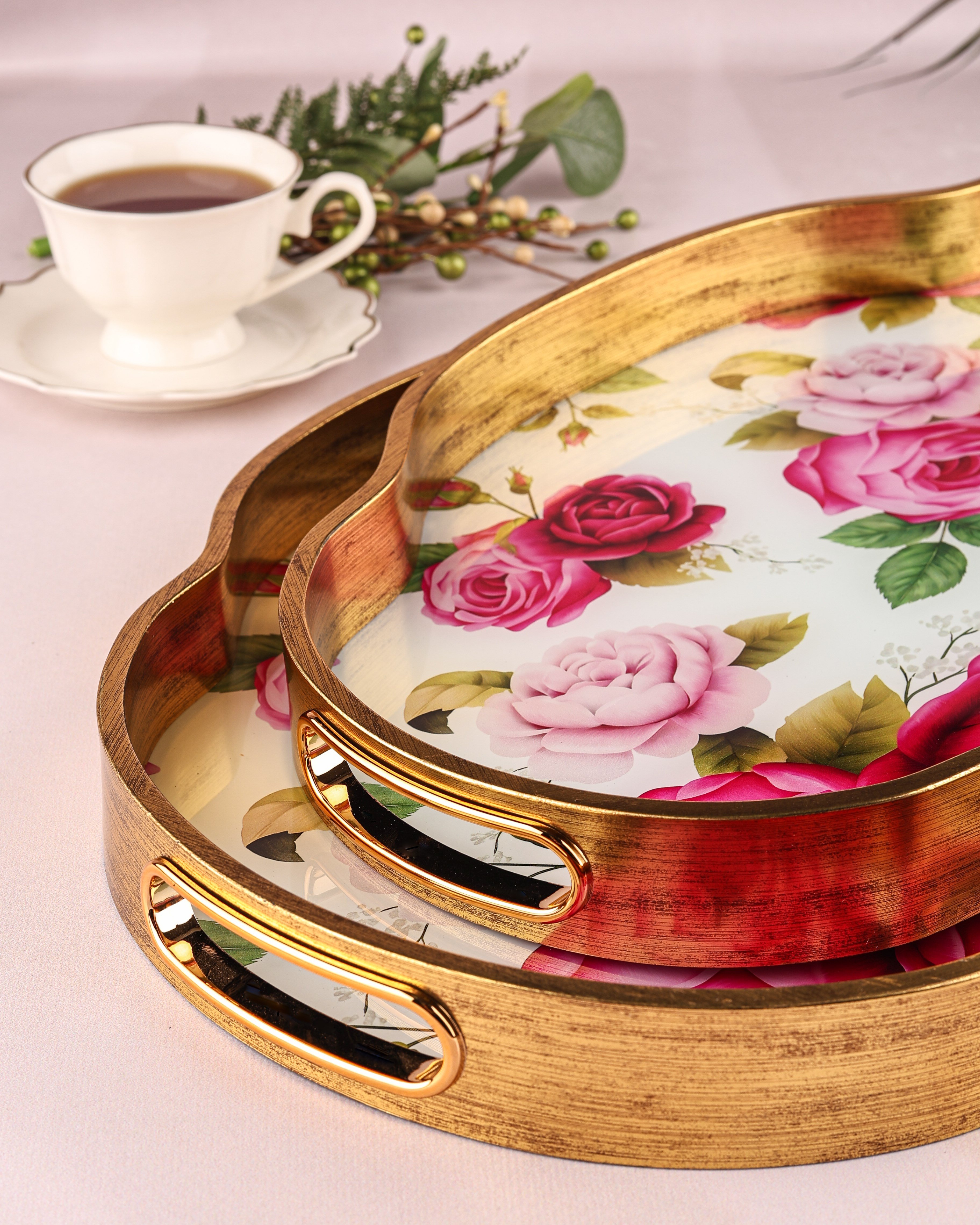 ROYAL CHARME-LOREN 2'Lİ DEKORATİF TEPSİ