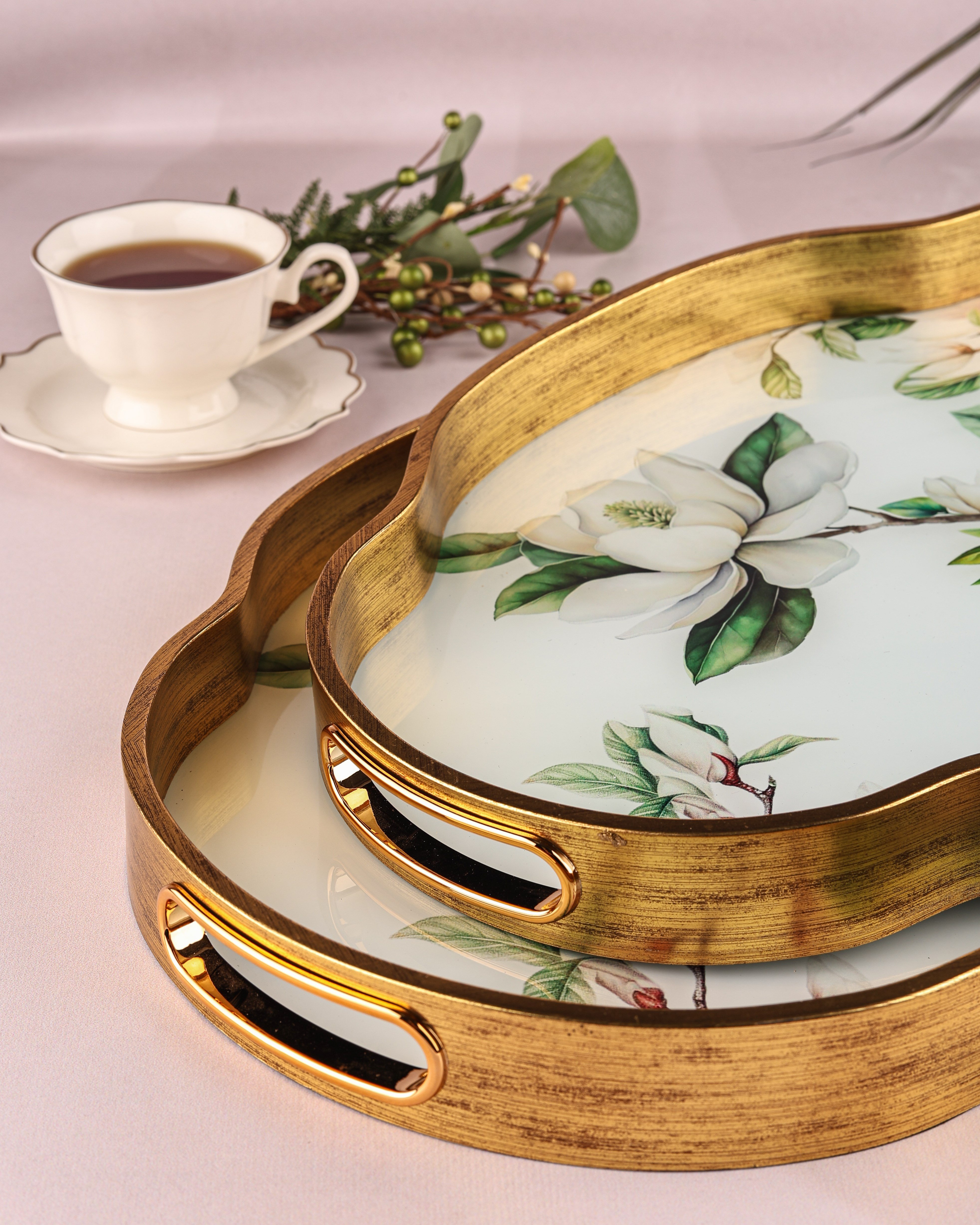 ROYAL CHARME-LOREN 2'Lİ DEKORATİF TEPSİ