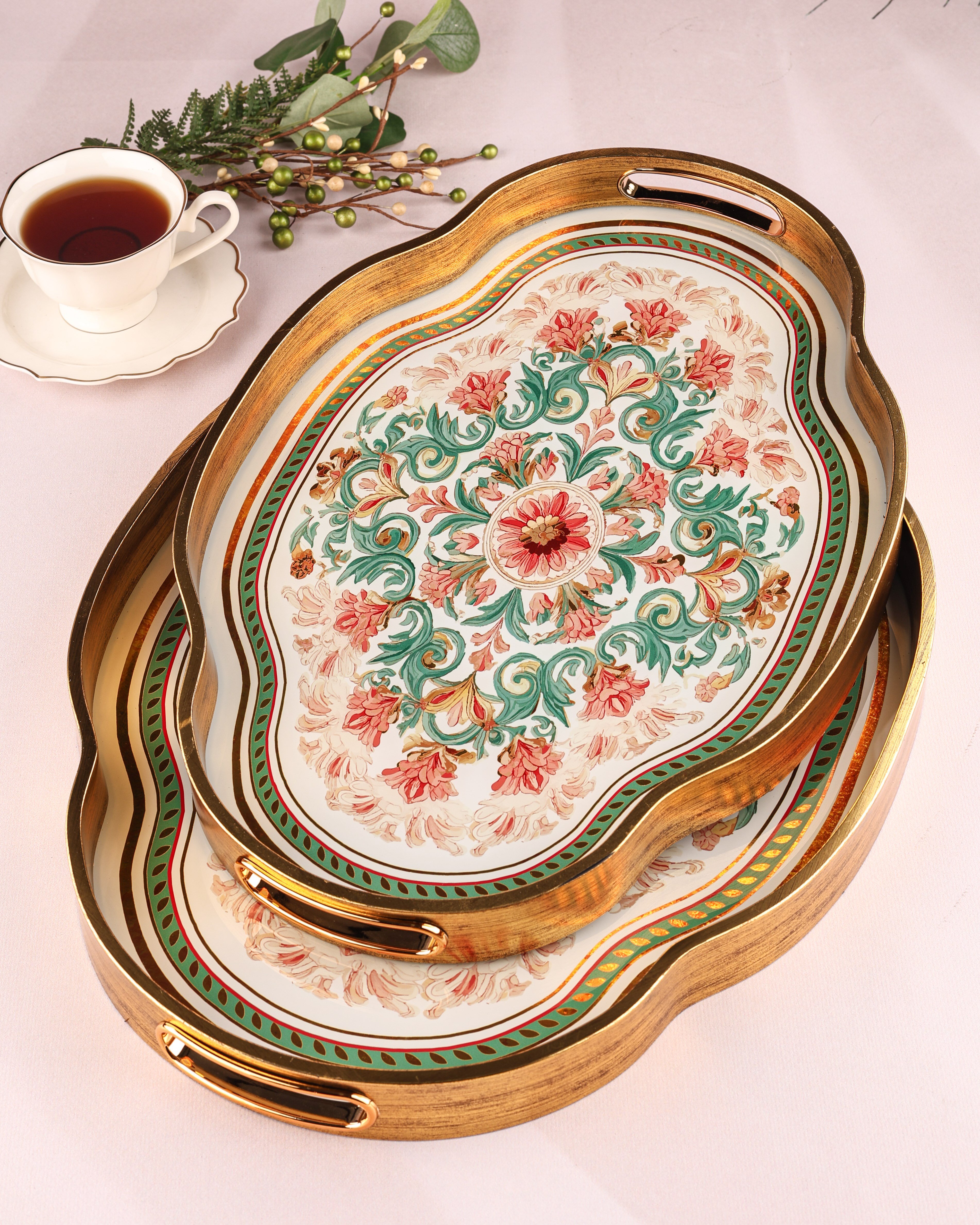 ROYAL CHARME-LOREN 2'Lİ DEKORATİF TEPSİ