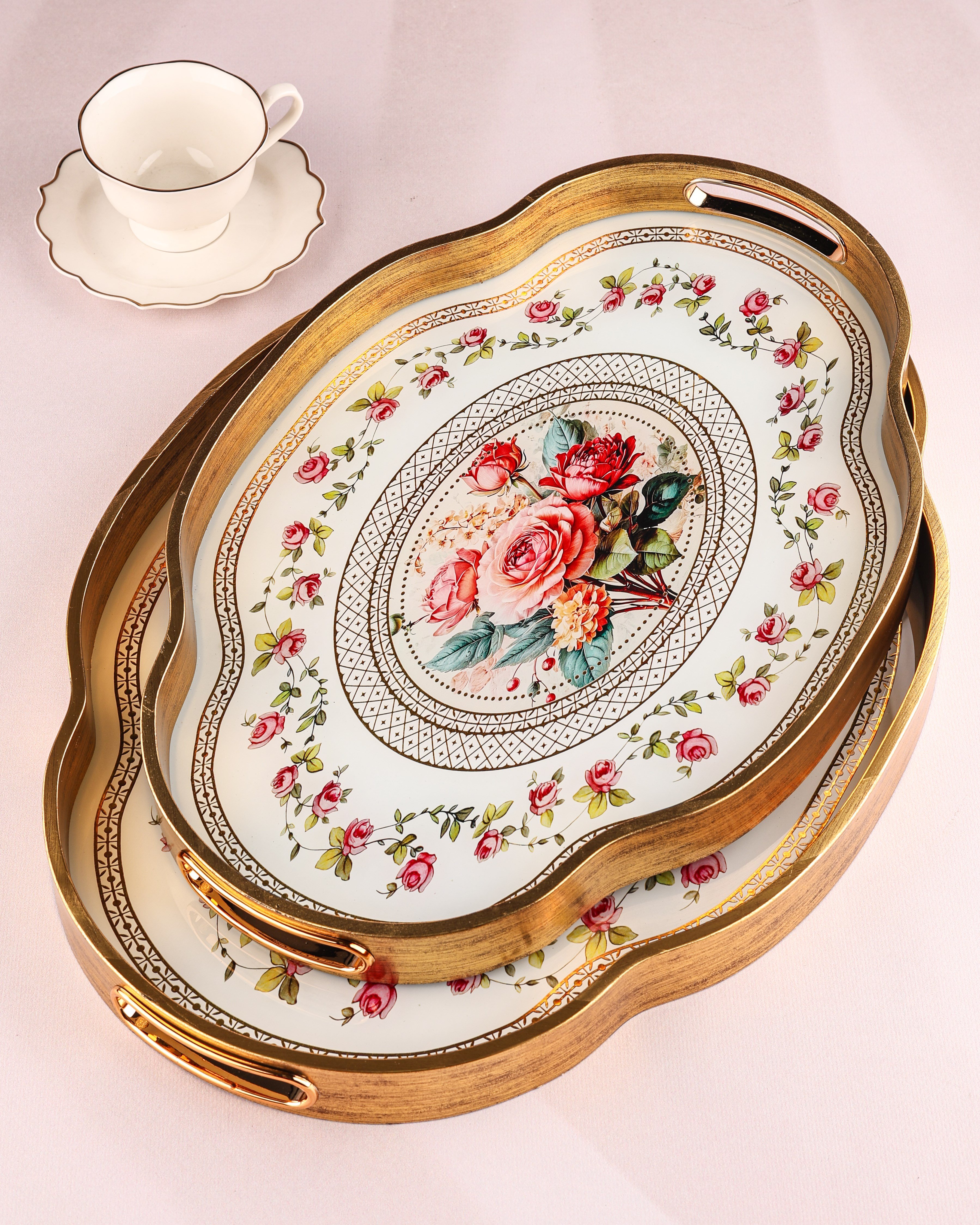 ROYAL CHARME-LOREN 2'Lİ DEKORATİF TEPSİ