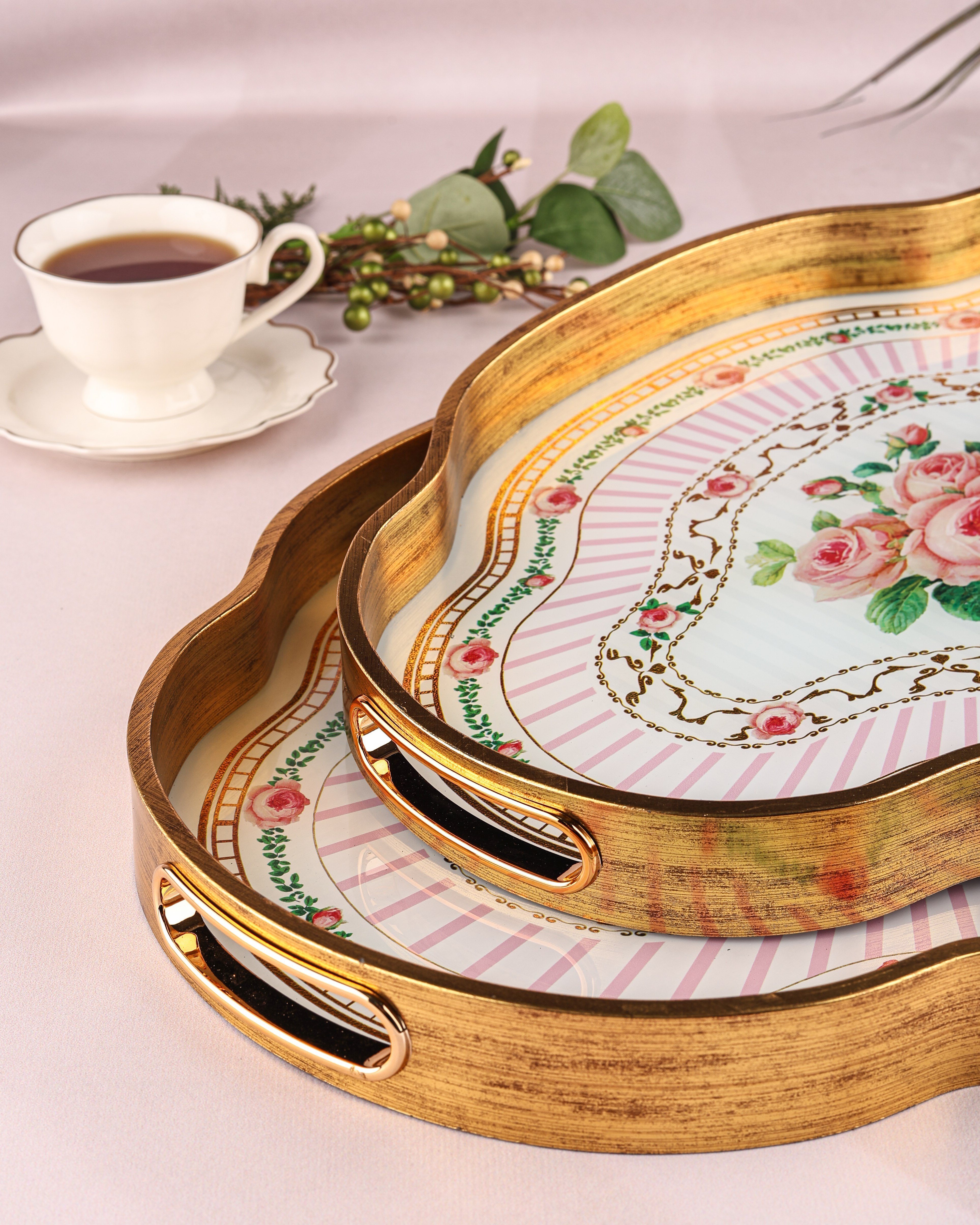 ROYAL CHARME-LOREN 2'Lİ DEKORATİF TEPSİ