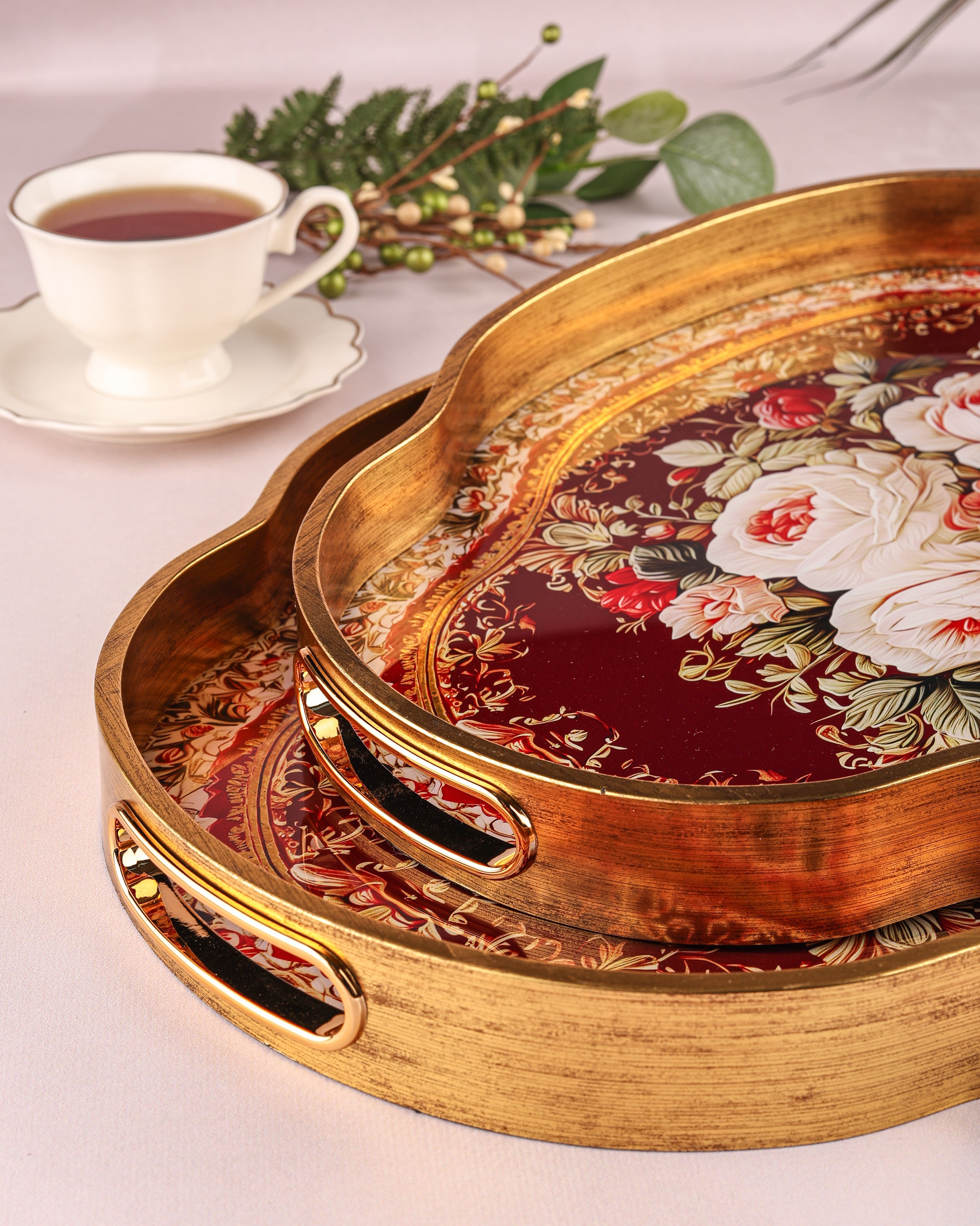 ROYAL CHARME-LOREN 2'Lİ DEKORATİF TEPSİ