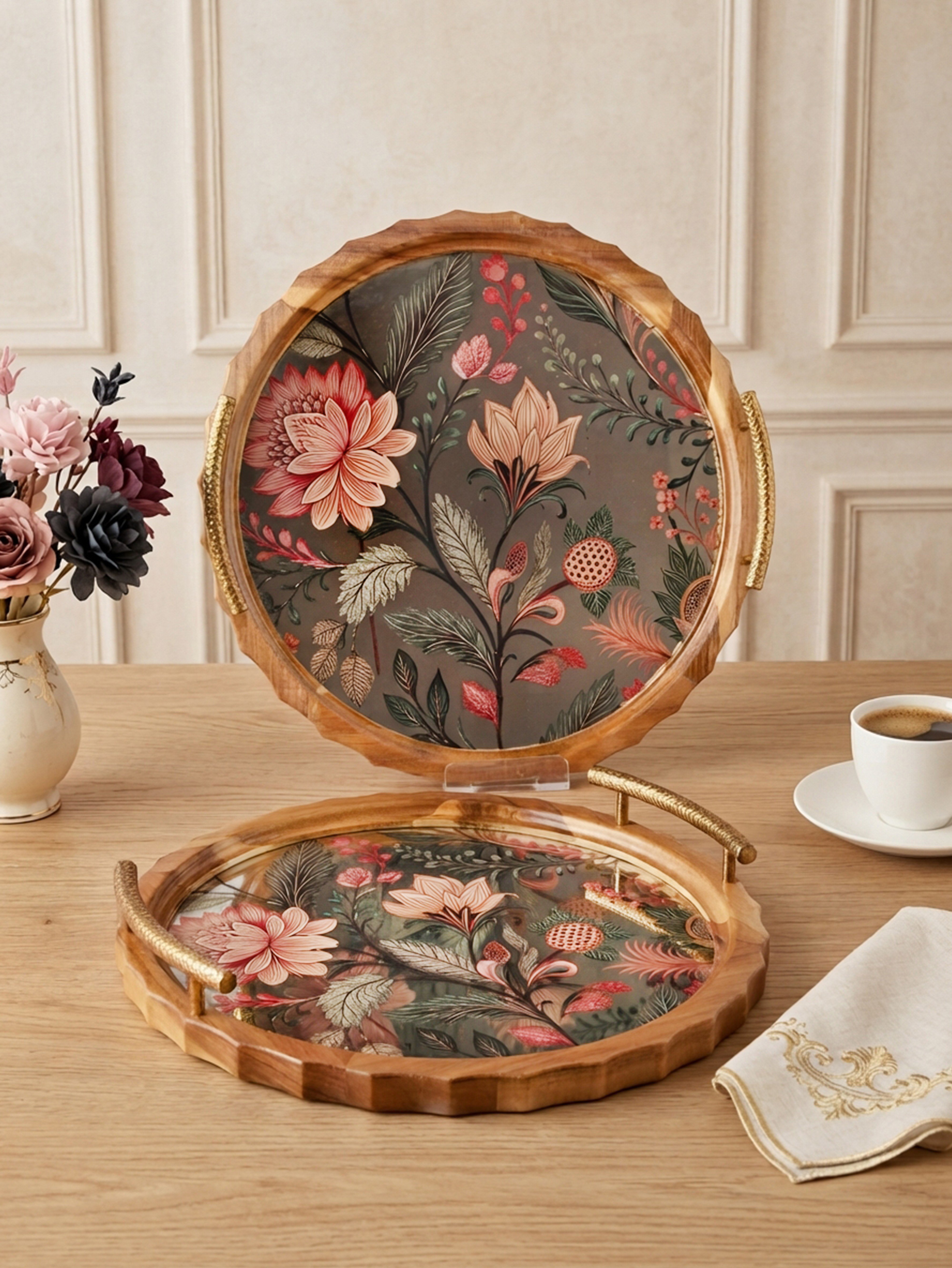 ROYAL CHARME-LUCIENNE 2'Lİ DEKORATİF TEPSİ