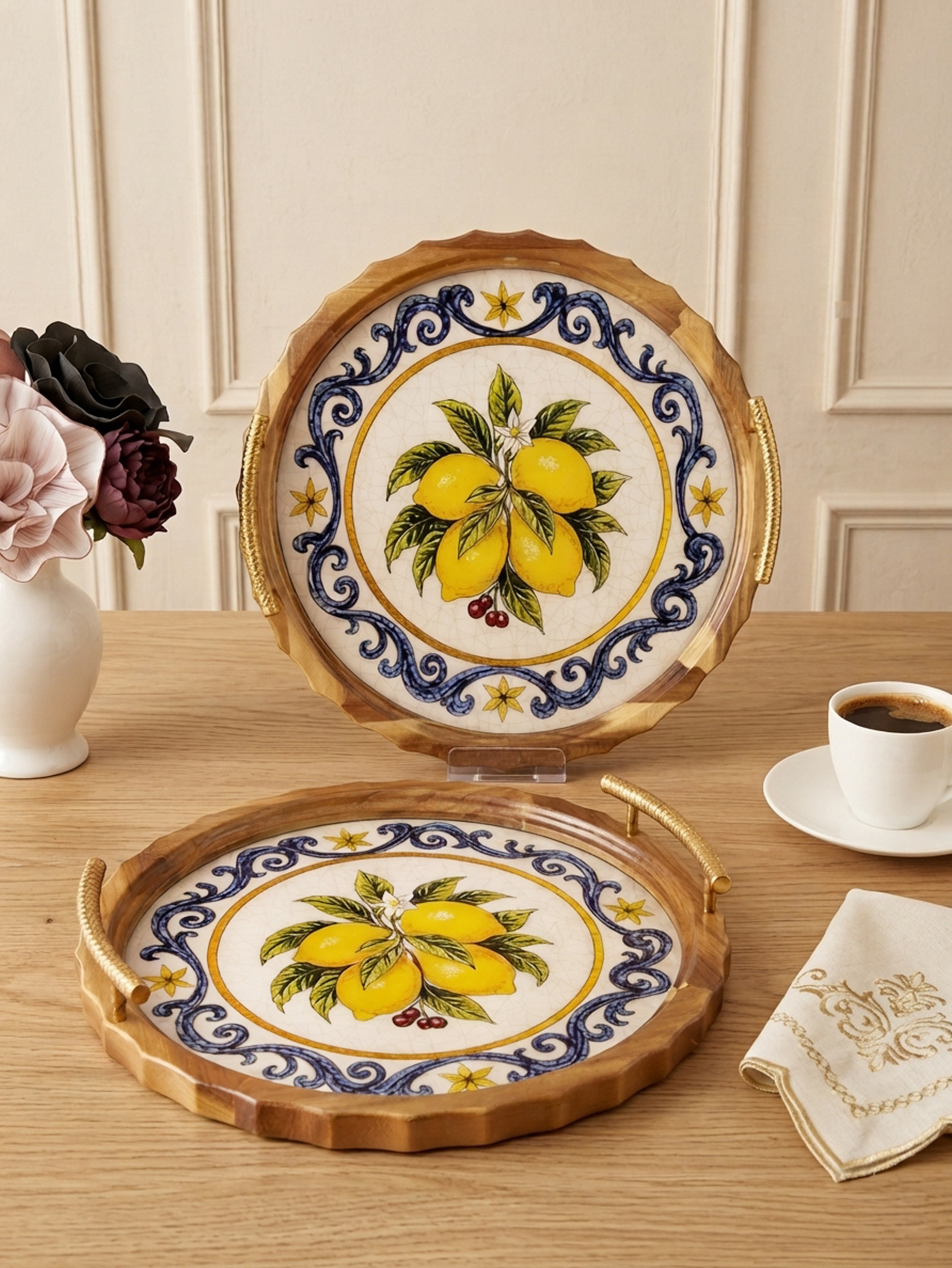 ROYAL CHARME-LUCIENNE 2'Lİ DEKORATİF TEPSİ