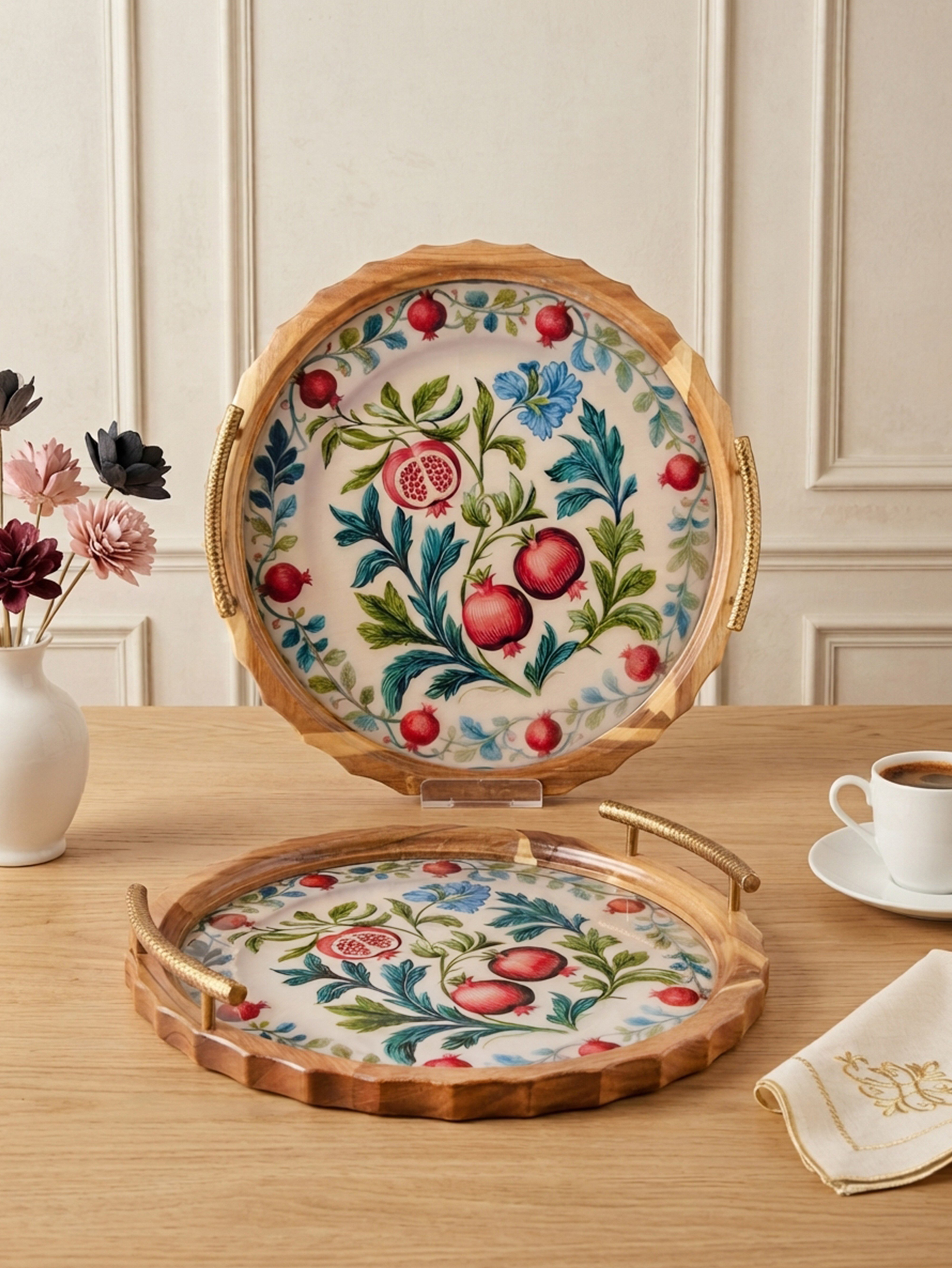 ROYAL CHARME-LUCIENNE 2'Lİ DEKORATİF TEPSİ