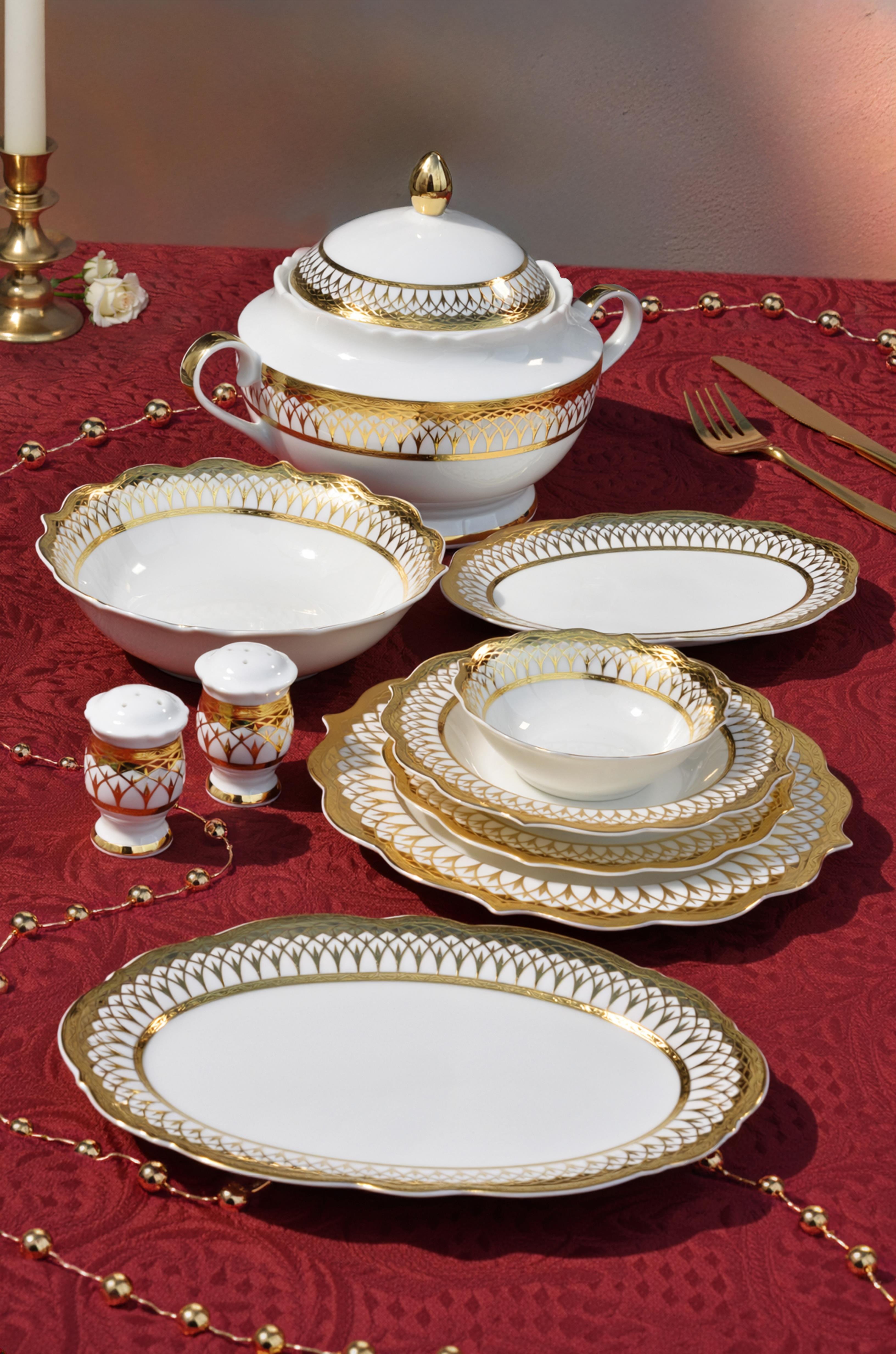 ROYAL CHARME-REGENCY 60 PARÇA 24 K ALTIN YEMEK TAKIMI