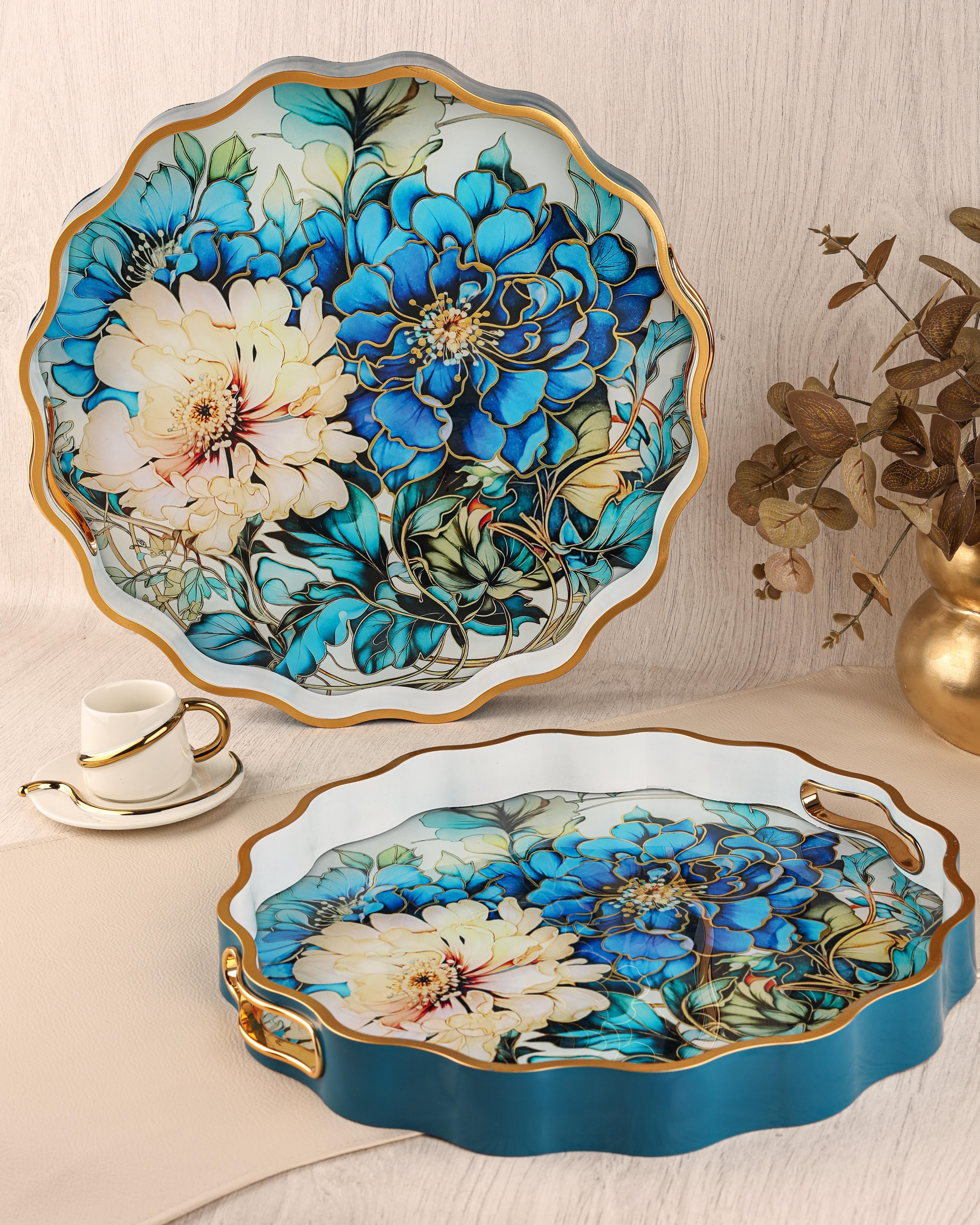 ROYAL CHARME-SARISSA 2'Lİ DEKORATİF TEPSİ