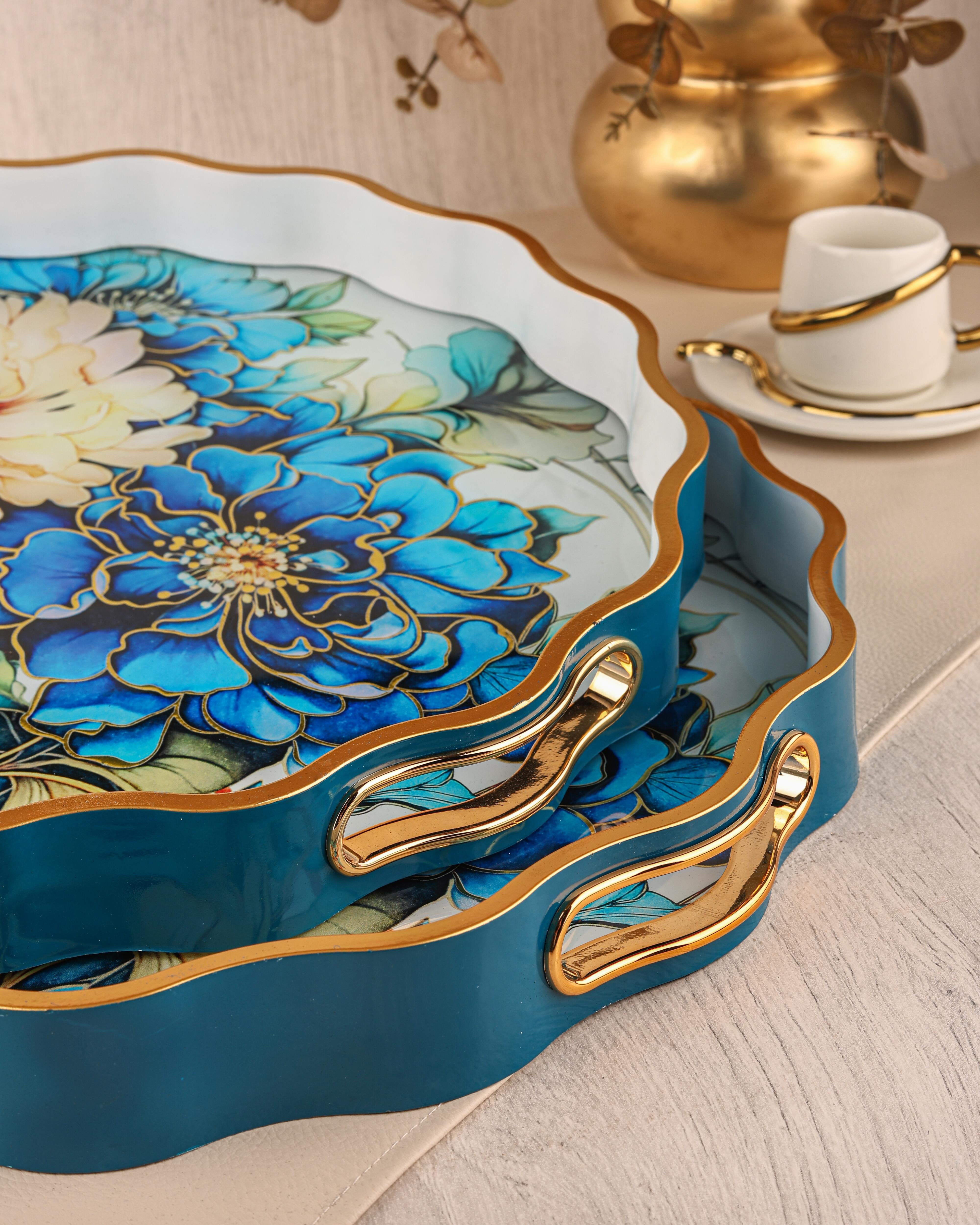 ROYAL CHARME-SARISSA 2'Lİ DEKORATİF TEPSİ