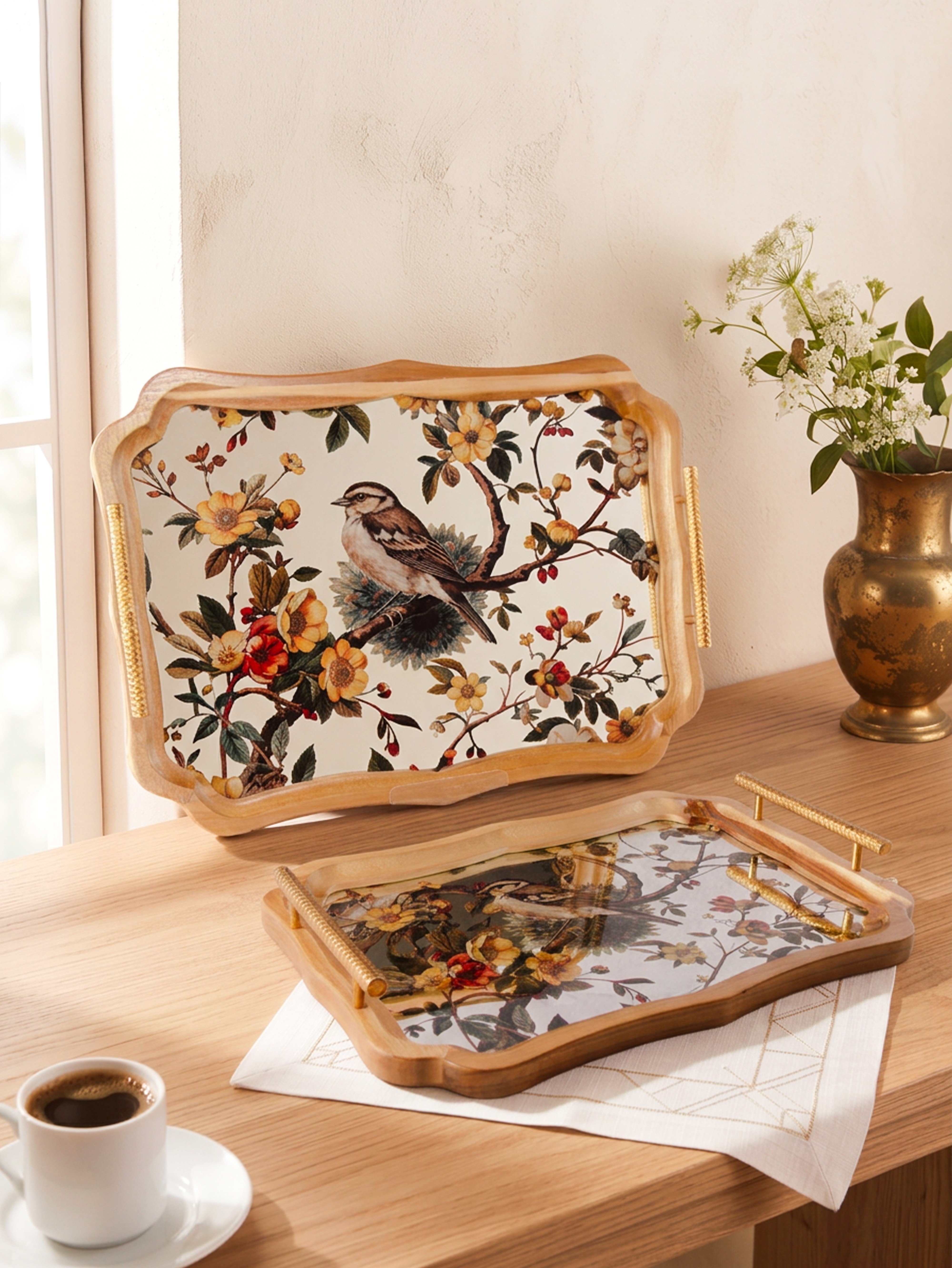 ROYAL CHARME-SERAPHINA 2'Lİ DEKORATİF TEPSİ