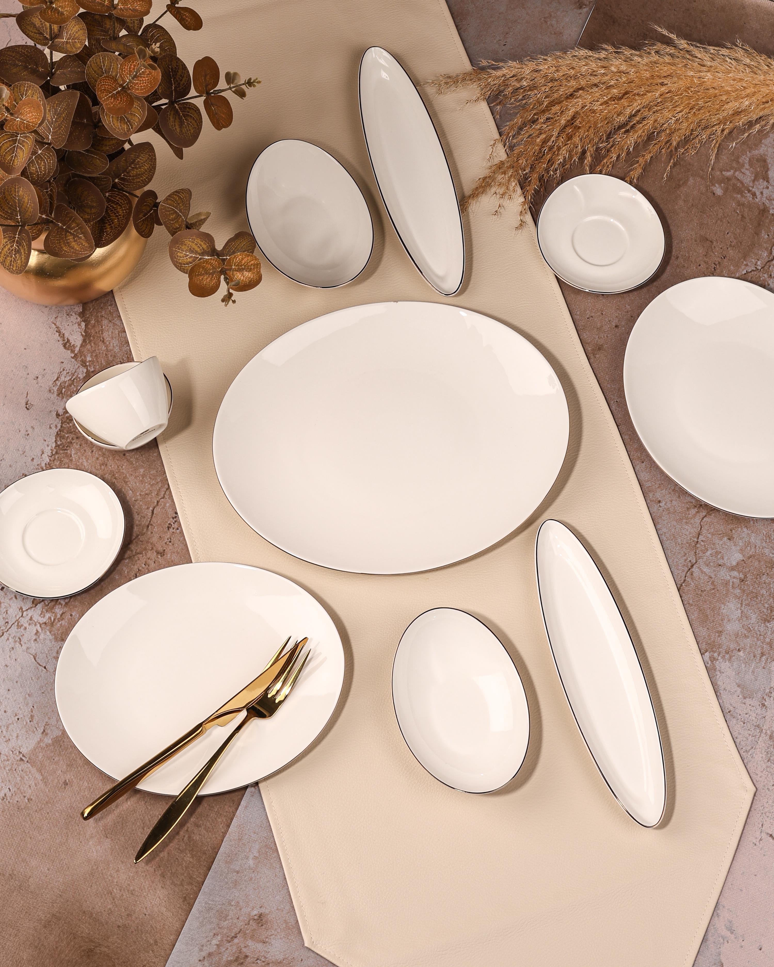 ROYAL CHARME-VALİA GOLD 25 PARÇA KAHVALTI TAKIMI