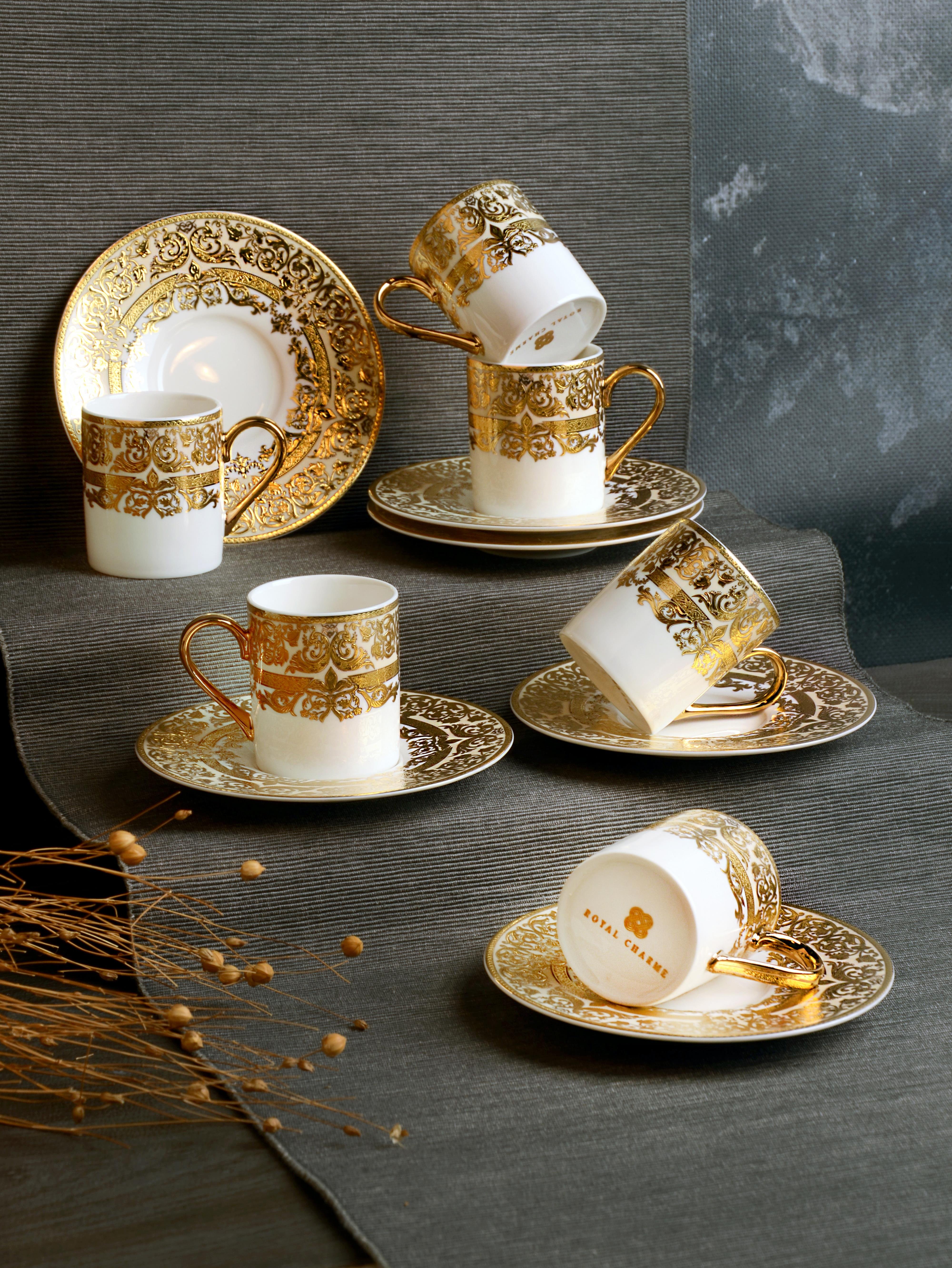 ROYAL CHARME-WORCESTER 24 K. ALTIN KAHVE FİNCANI