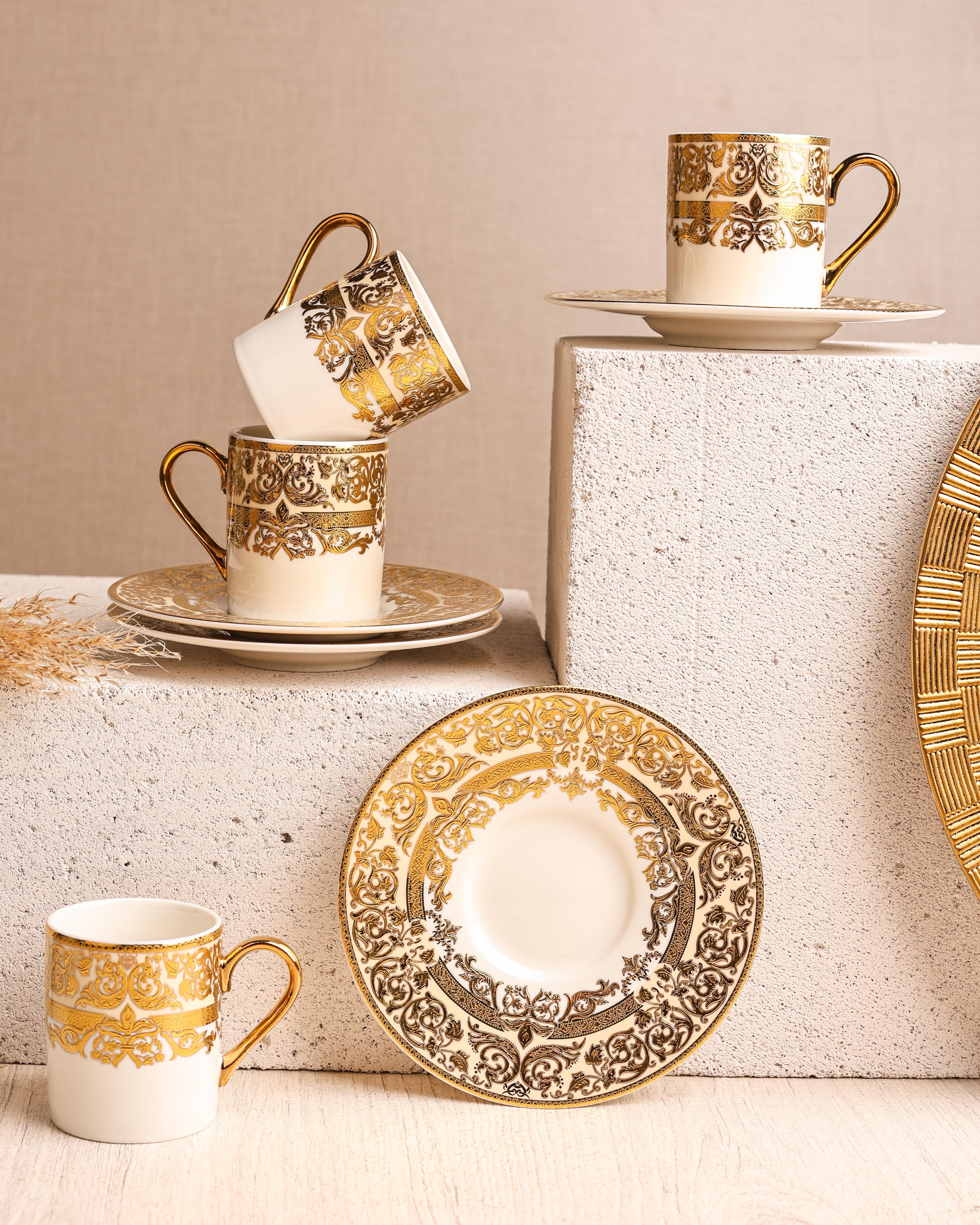 ROYAL CHARME-WORCESTER 24 K. ALTIN KAHVE FİNCANI