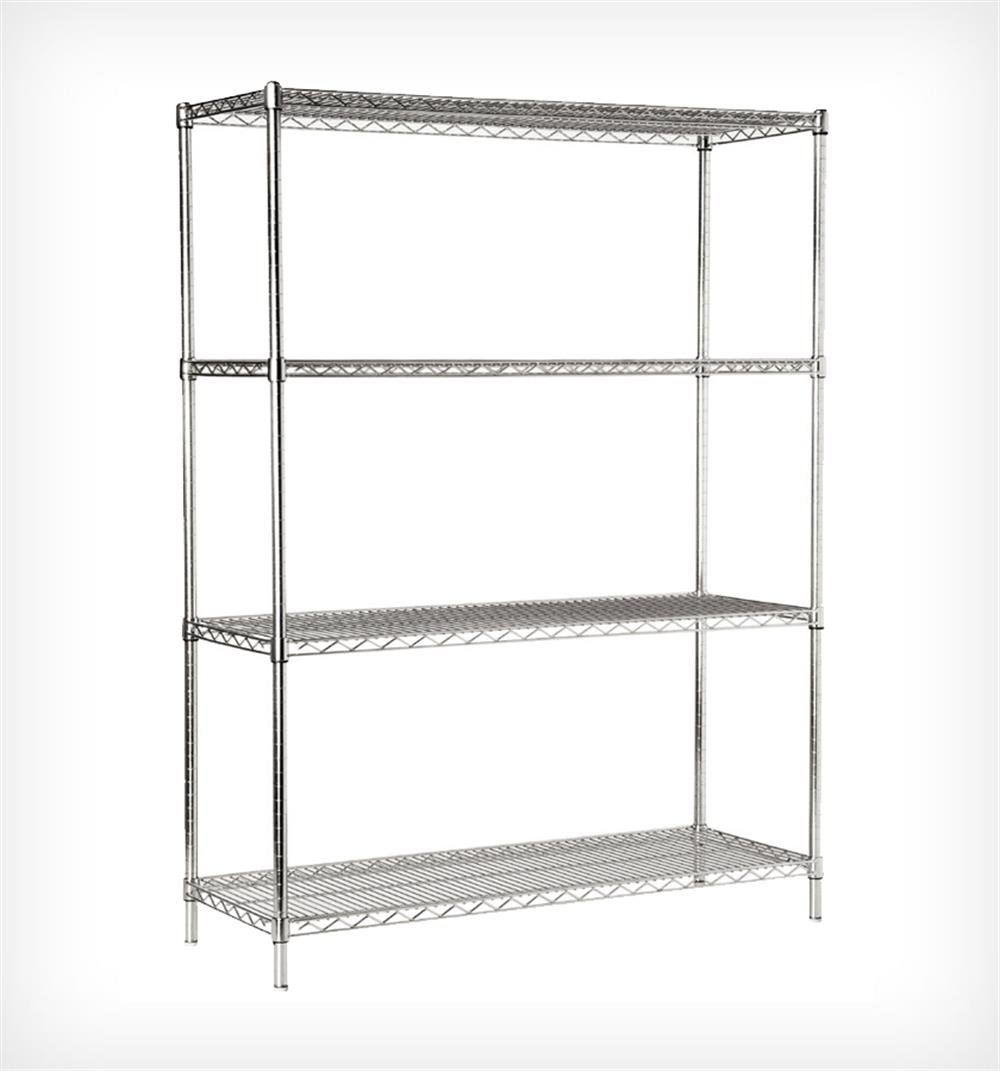46x122x183 4 Katlı İstif Rafı 304 Paslanmaz