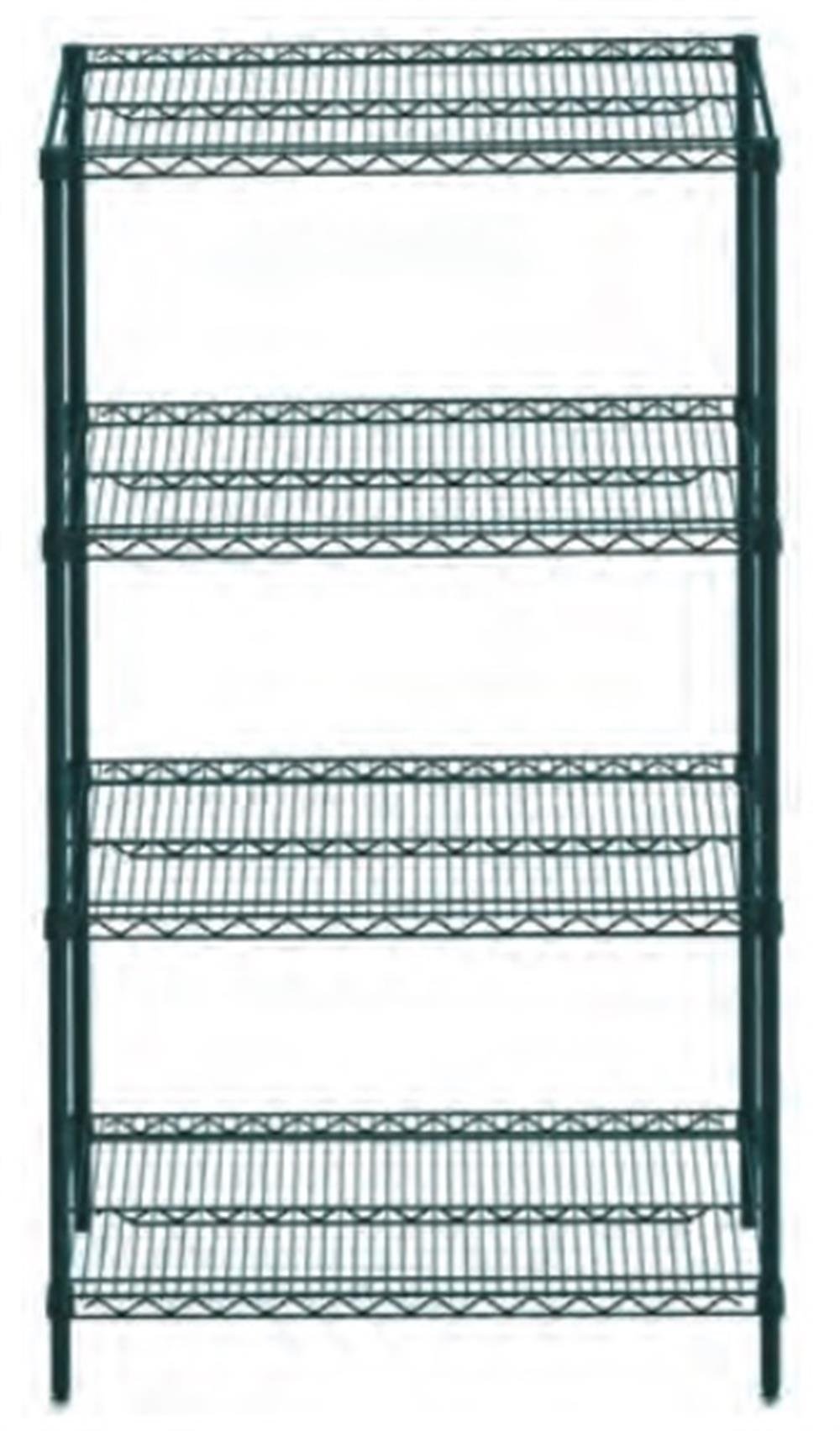 53x122x183 4 Katlı İstif Raf Boyalı Antibakteriyel