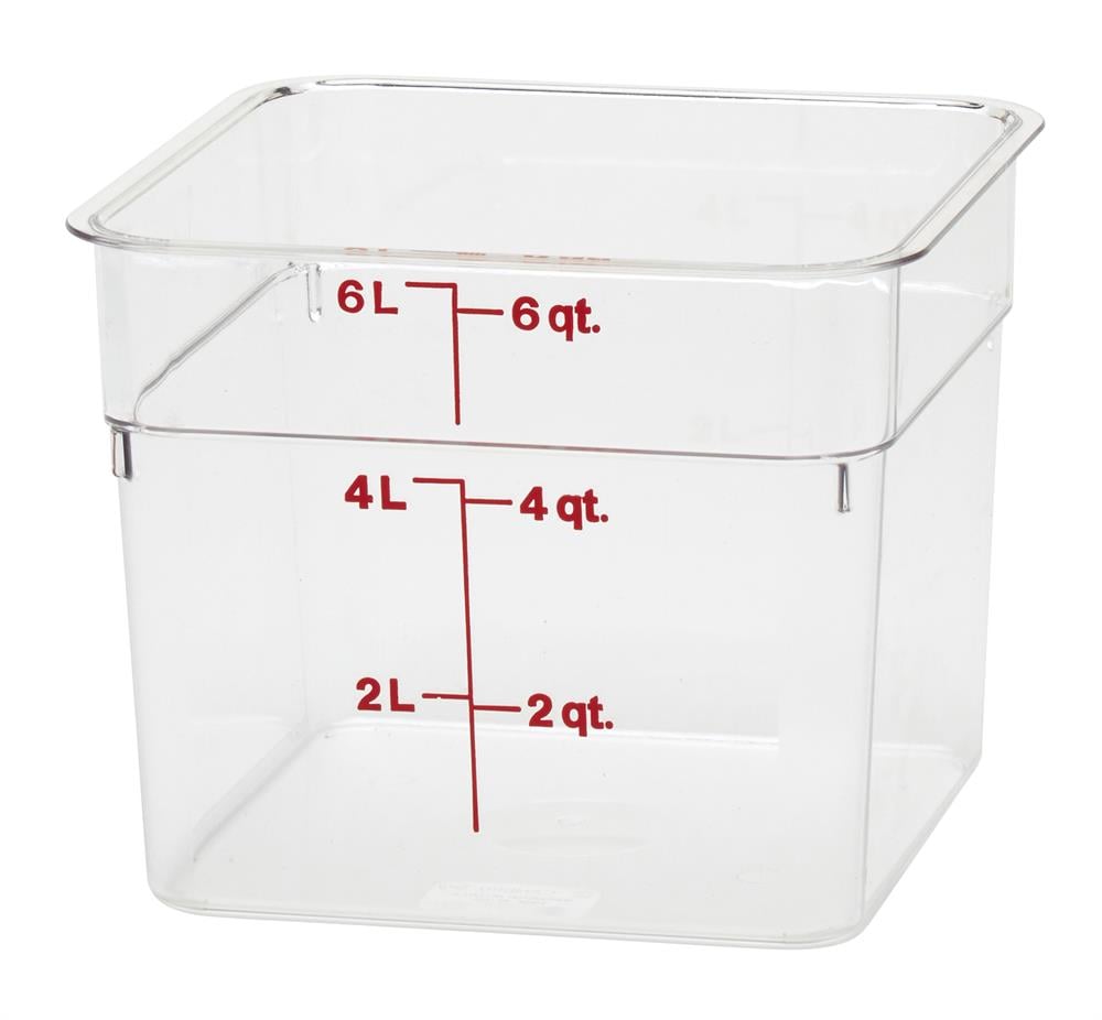 CAMBRO KARE 5,7Lt. POLİKARBON SAKLAMA KABI TAKIMI